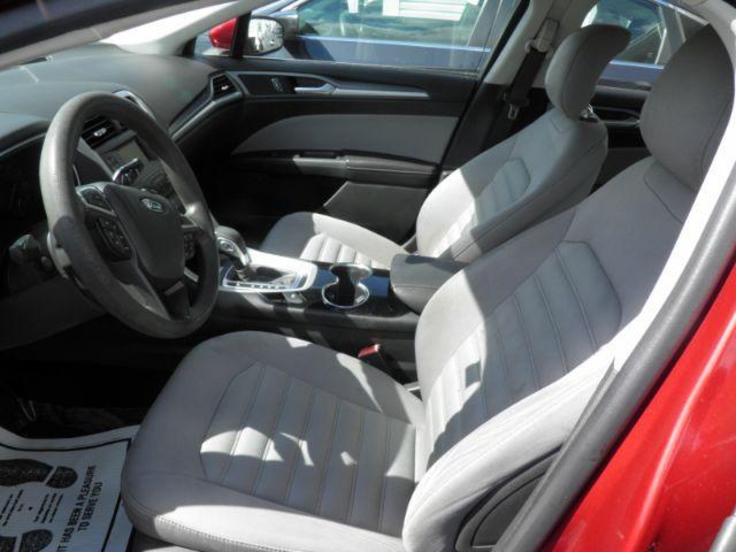 2014 RED Ford Fusion S (3FA6P0G75ER) with an 2.5 L4 engine, AT transmission, located at 15520 McMullen Hwy SW, Belair, MD, 21502, (301) 729-3700, 39.581375, -78.846451- Photo#1