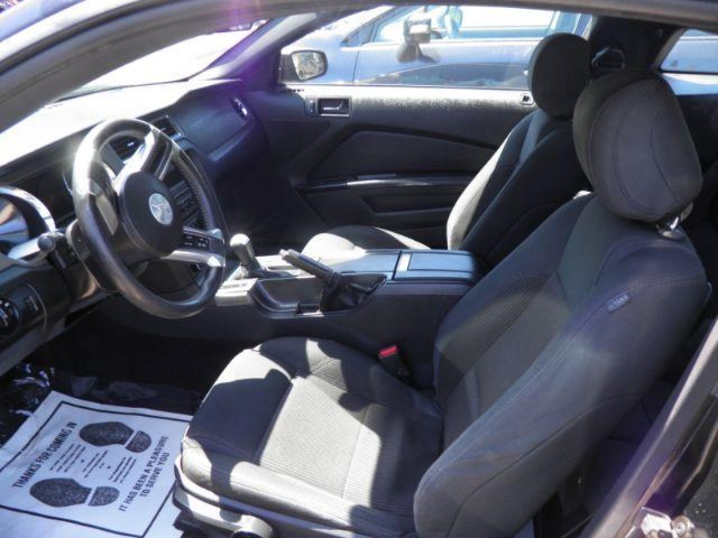 2014 Black Ford Mustang V6 (1ZVBP8AM6E5) with an 3.7L V6 engine, MAN transmission, located at 19521 New George's Creek Rd SW, Barton, MD, 21521, (301) 463-2404, 39.524323, -79.017906- Photo#1