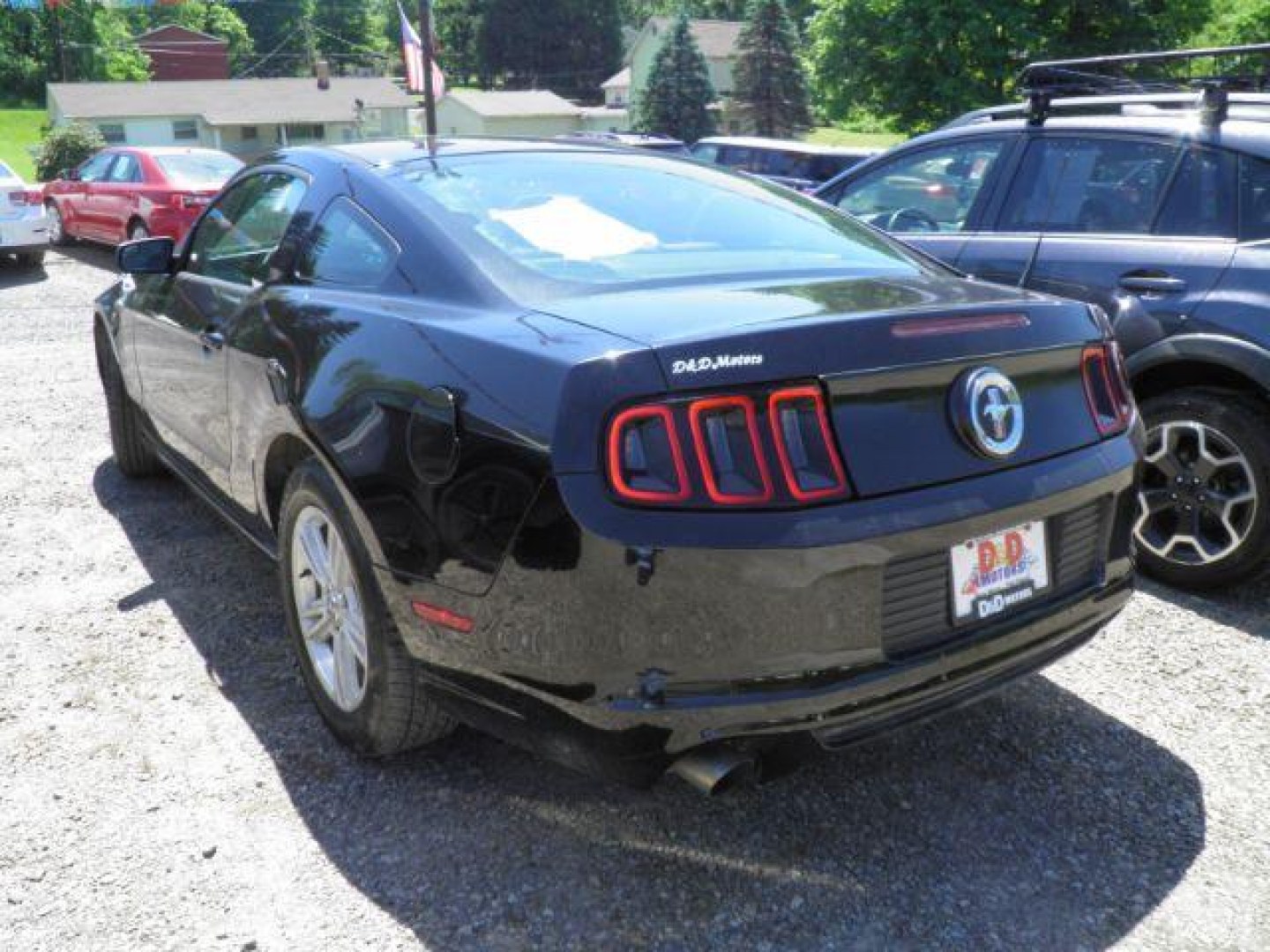 2014 Black Ford Mustang V6 (1ZVBP8AM6E5) with an 3.7L V6 engine, MAN transmission, located at 19521 New George's Creek Rd SW, Barton, MD, 21521, (301) 463-2404, 39.524323, -79.017906- Photo#4