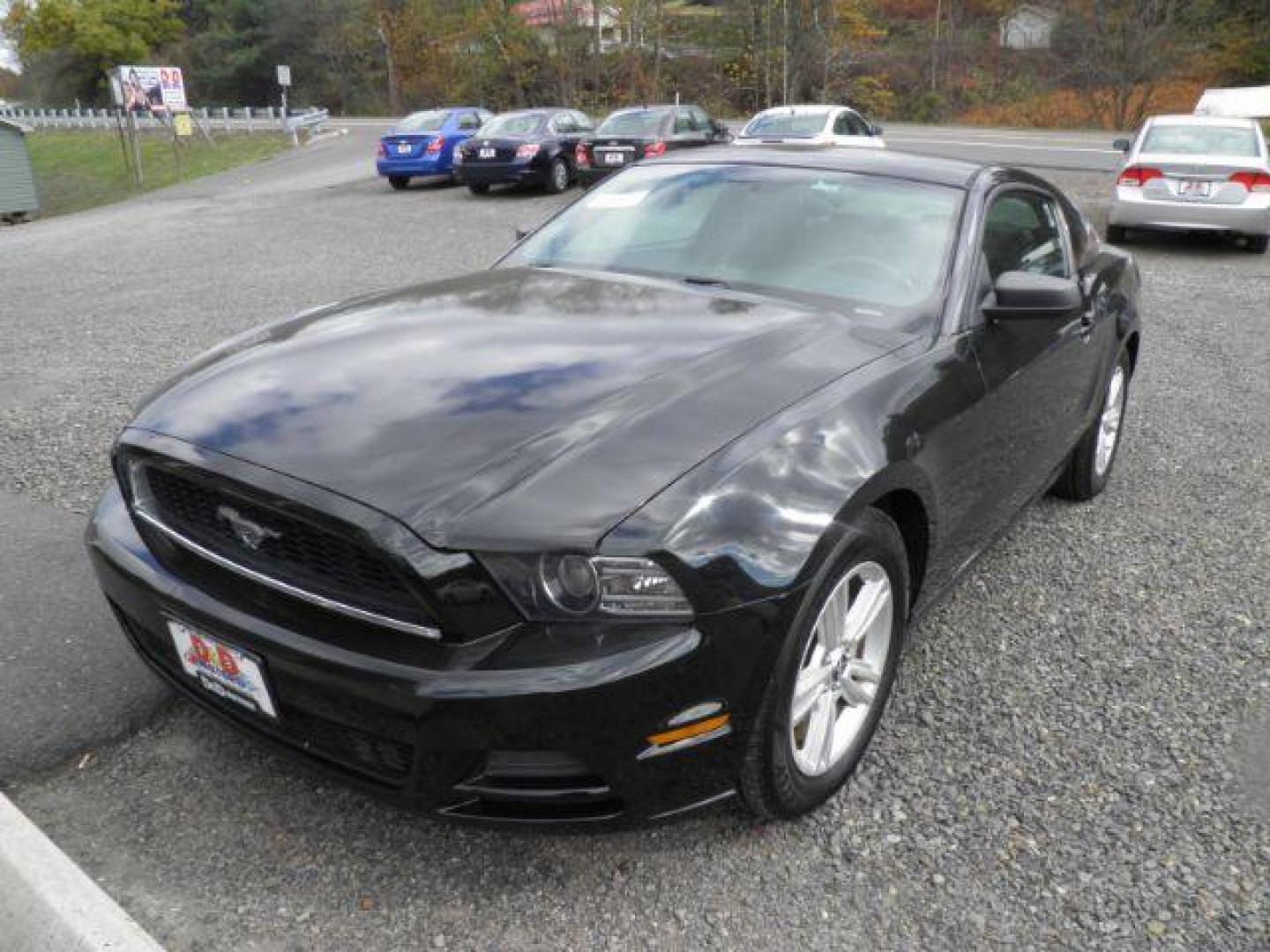 2014 Black Ford Mustang V6 (1ZVBP8AM6E5) with an 3.7L V6 engine, MAN transmission, located at 19521 New George's Creek Rd SW, Barton, MD, 21521, (301) 463-2404, 39.524323, -79.017906 - Photo#0