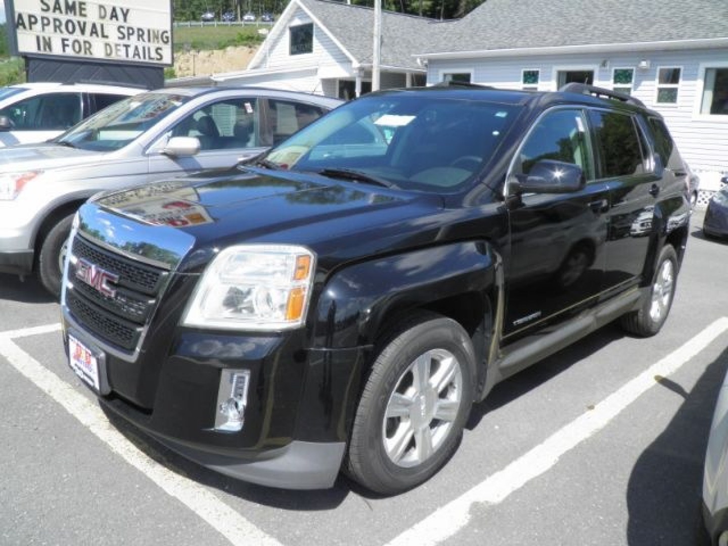 2014 BLACK GMC Terrain SLT-1 (2GKFLXEK0E6) with an 3.6L V6 engine, AT transmission, located at 15520 McMullen Hwy SW, Belair, MD, 21502, (301) 729-3700, 39.581375, -78.846451- Photo#0