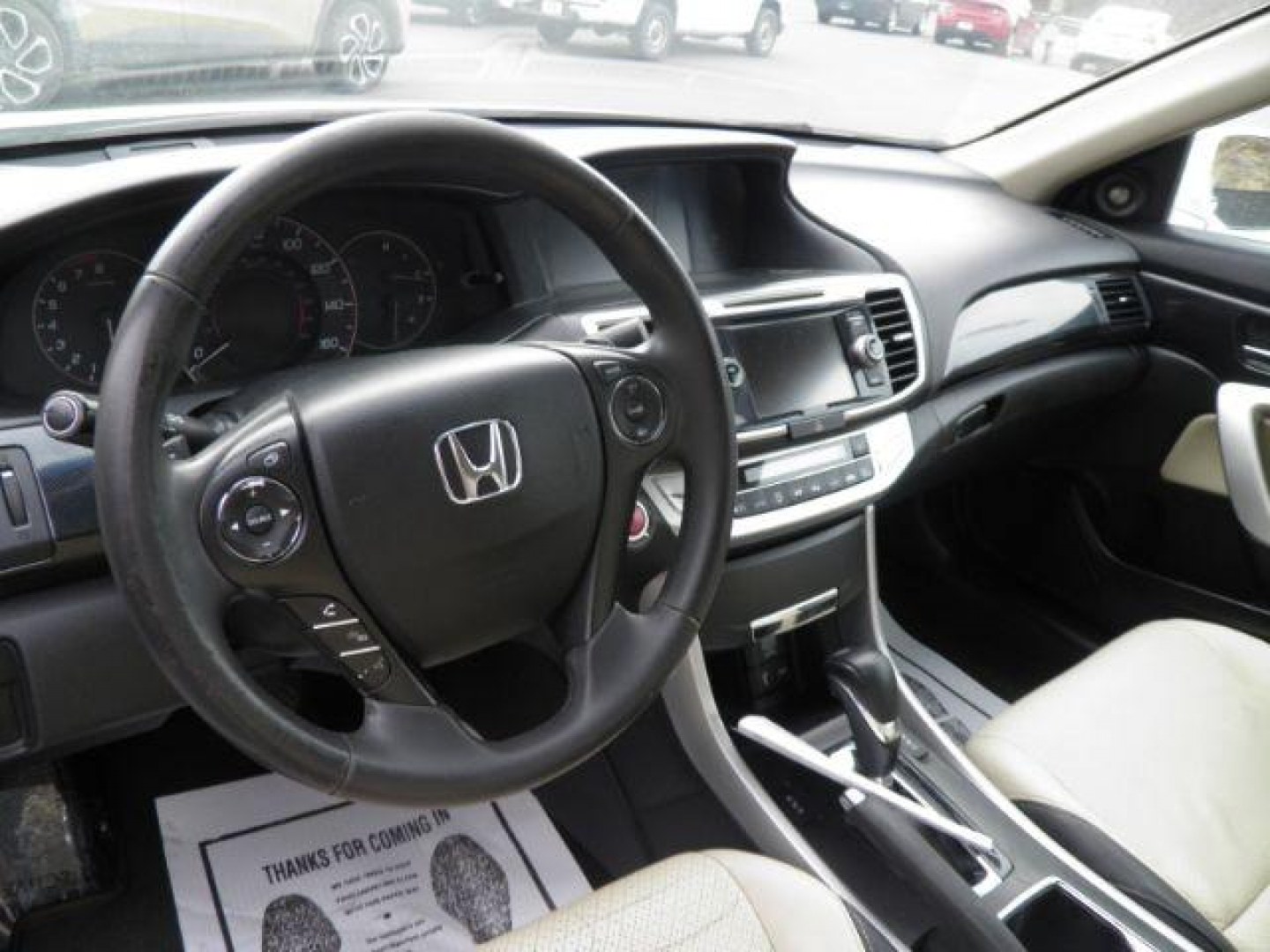 2014 White Honda Accord EX-L V6 Coupe AT (1HGCT2B85EA) with an 3.5L V6 engine, AT transmission, located at 19521 New George's Creek Rd SW, Barton, MD, 21521, (301) 463-2404, 39.524323, -79.017906 - Photo#2