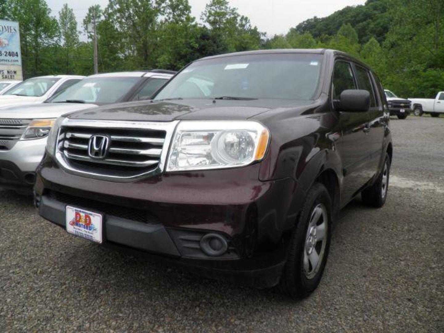 2014 BURGUNDY Honda Pilot LX (5FNYF4H27EB) with an 3.5L V6 engine, AT transmission, located at 19521 New George's Creek Rd SW, Barton, MD, 21521, (301) 463-2404, 39.524323, -79.017906 - Photo#0