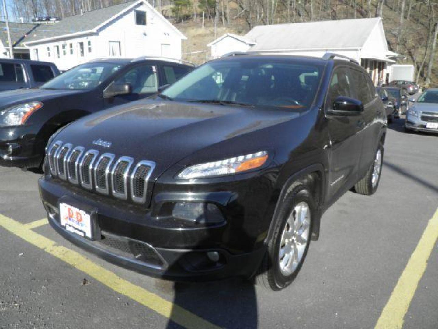 2014 BLACK Jeep Cherokee Limited 4WD (1C4PJMDS0EW) with an 3.2L V6 engine, AT transmission, located at 15520 McMullen Hwy SW, Belair, MD, 21502, (301) 729-3700, 39.581375, -78.846451 - Photo#0