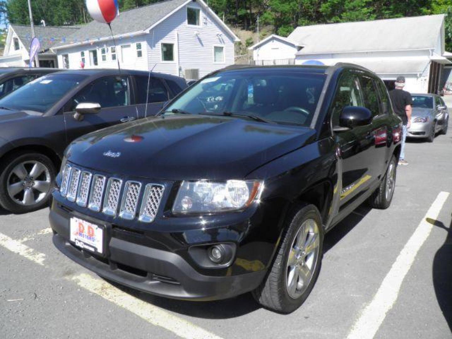 2014 BLACK Jeep Compass Latitude (1C4NJDEB7ED) with an 2.4L L4 engine, AT transmission, located at 15520 McMullen Hwy SW, Belair, MD, 21502, (301) 729-3700, 39.581375, -78.846451 - Photo#0
