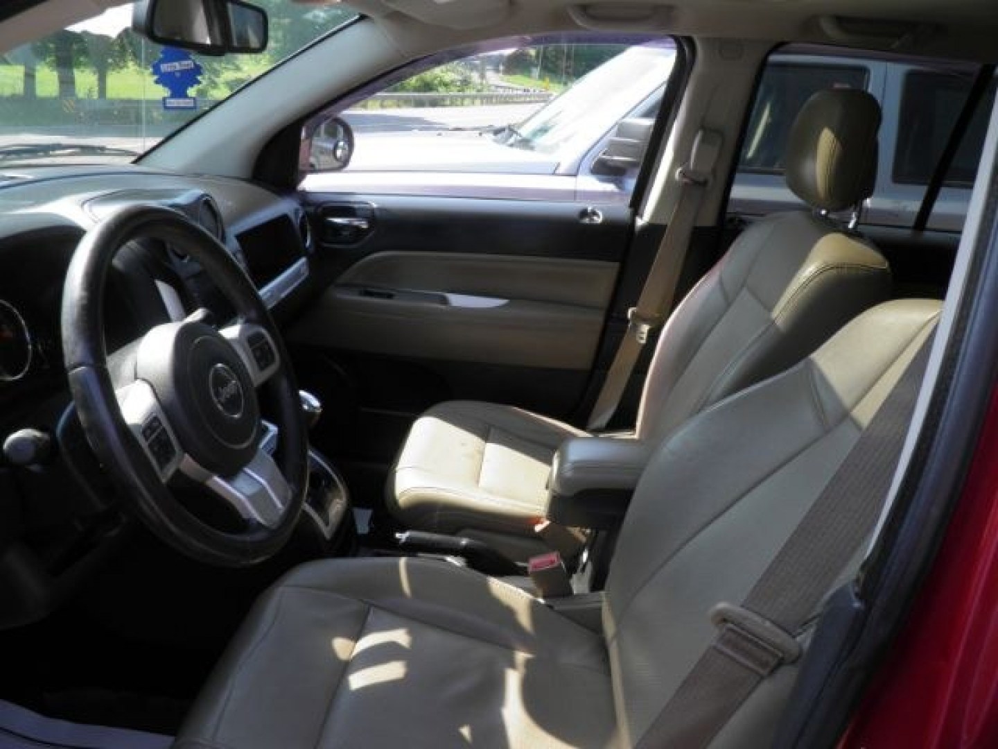 2014 RED Jeep Compass Limited (1C4NJDCB2ED) with an 2.4L L4 engine, AT transmission, located at 19521 New George's Creek Rd SW, Barton, MD, 21521, (301) 463-2404, 39.524323, -79.017906- Photo#1
