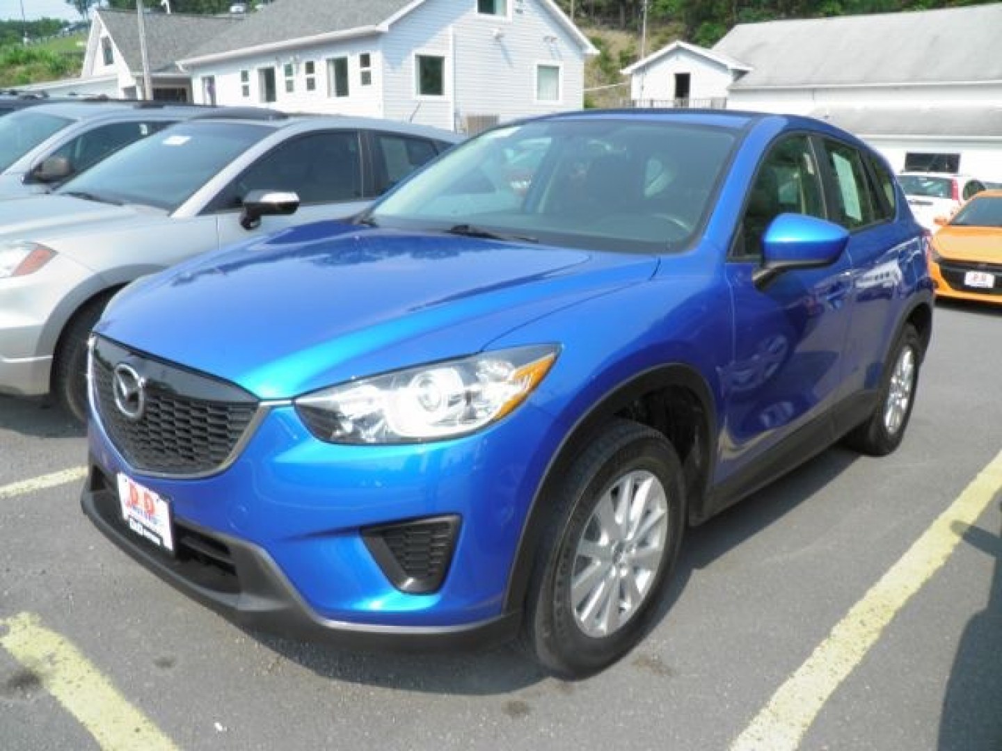 2014 BLUE Mazda CX-5 Sport (JM3KE4BE1E0) with an 2.4L L4 engine, located at 15520 McMullen Hwy SW, Belair, MD, 21502, (301) 729-3700, 39.581375, -78.846451- Photo#0