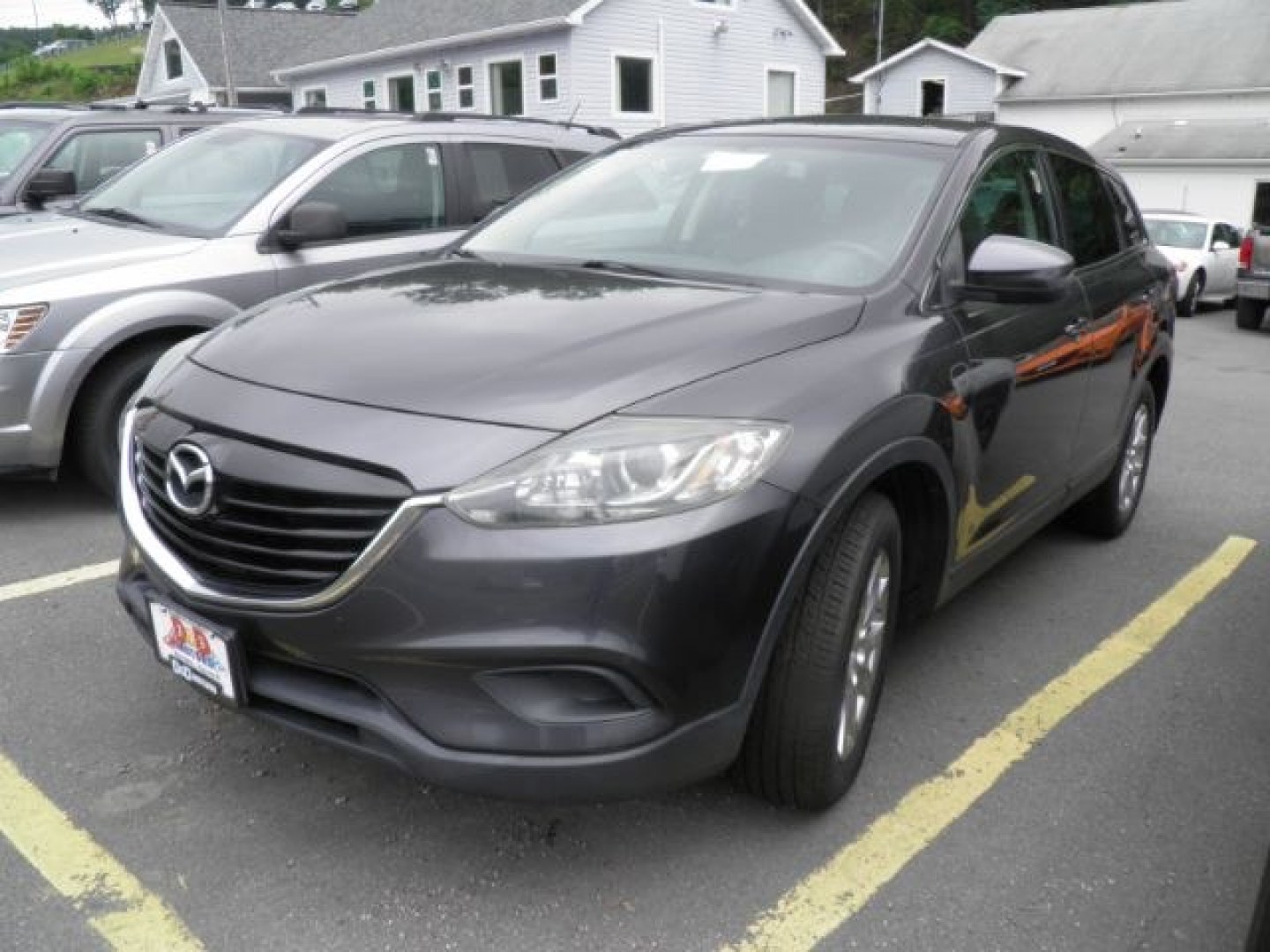 2014 Gray Mazda CX-9 Sport (JM3TB2BA1E0) with an 3.7L V6 engine, AT transmission, located at 15520 McMullen Hwy SW, Belair, MD, 21502, (301) 729-3700, 39.581375, -78.846451- Photo#0