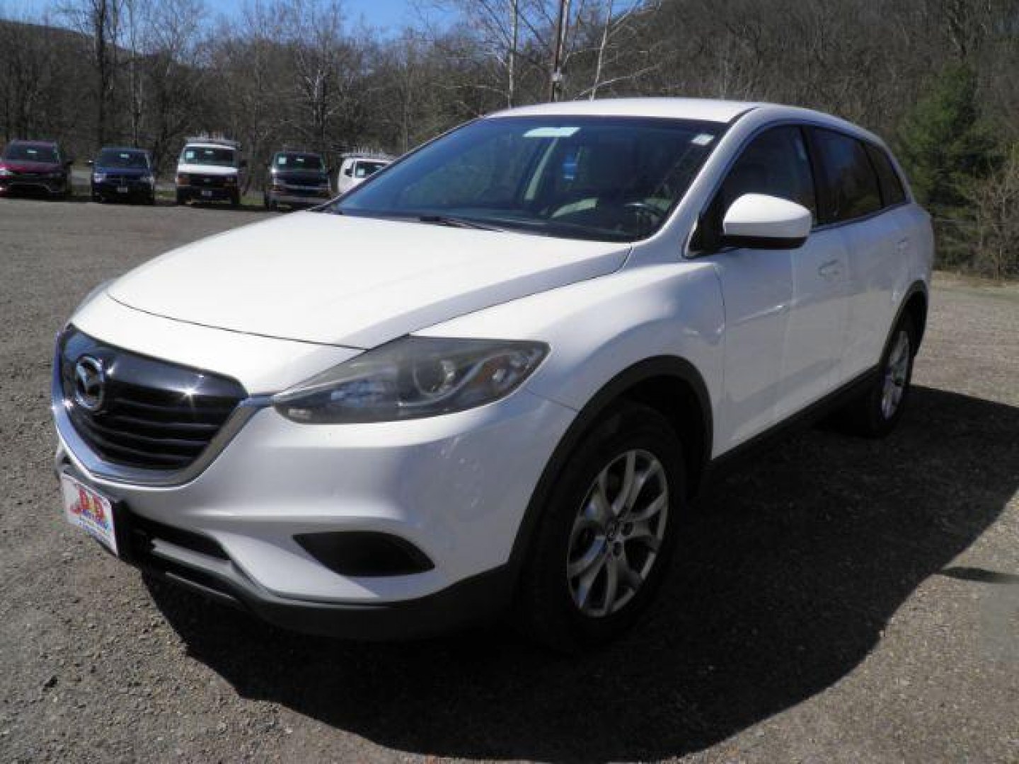 2014 WHITE Mazda CX-9 Sport (JM3TB3BV3E0) with an 3.7L V6 engine, AT transmission, located at 19521 New George's Creek Rd SW, Barton, MD, 21521, (301) 463-2404, 39.524323, -79.017906 - Photo#0