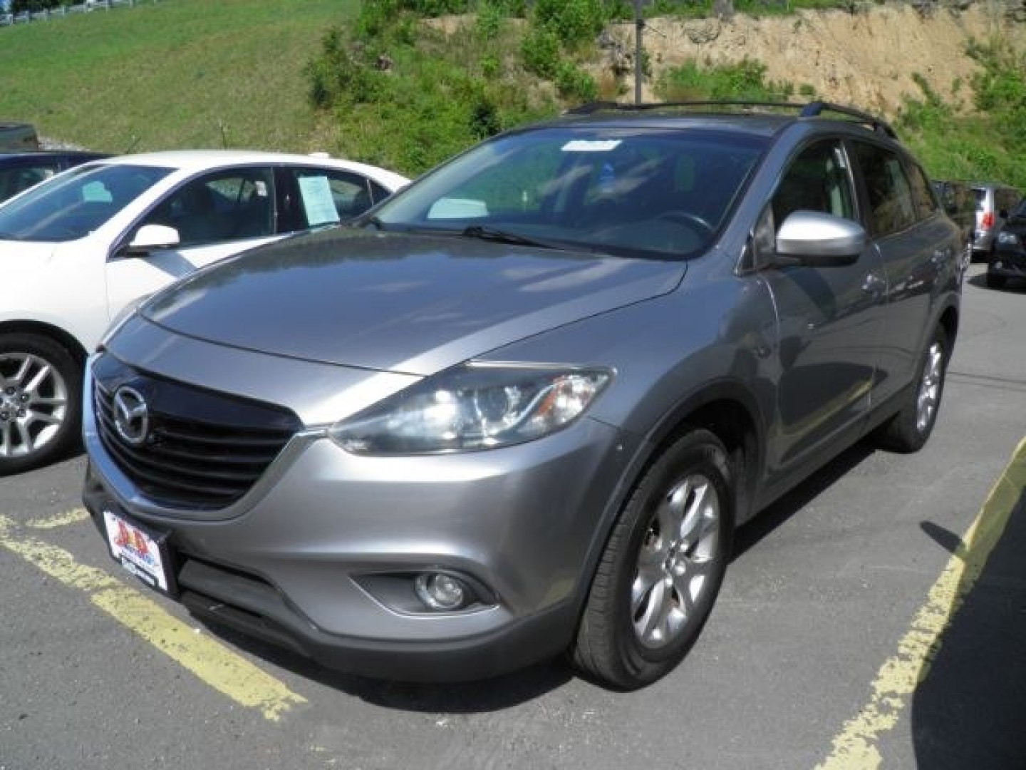 2014 SILVER Mazda CX-9 Touring (JM3TB3CV5E0) with an 3.7L V6 engine, AT transmission, located at 15520 McMullen Hwy SW, Belair, MD, 21502, (301) 729-3700, 39.581375, -78.846451- Photo#0