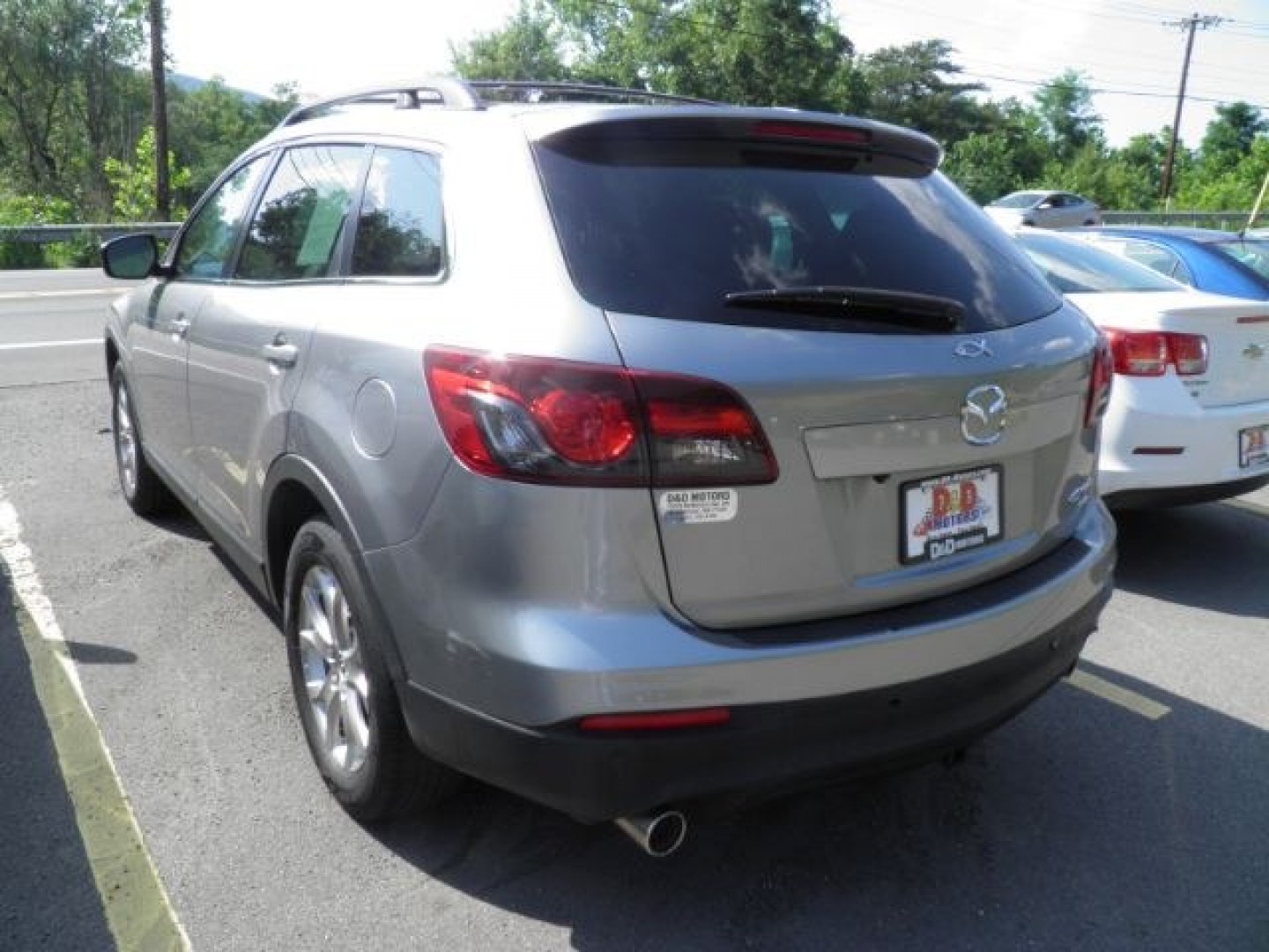 2014 SILVER Mazda CX-9 Touring (JM3TB3CV5E0) with an 3.7L V6 engine, AT transmission, located at 15520 McMullen Hwy SW, Belair, MD, 21502, (301) 729-3700, 39.581375, -78.846451- Photo#6