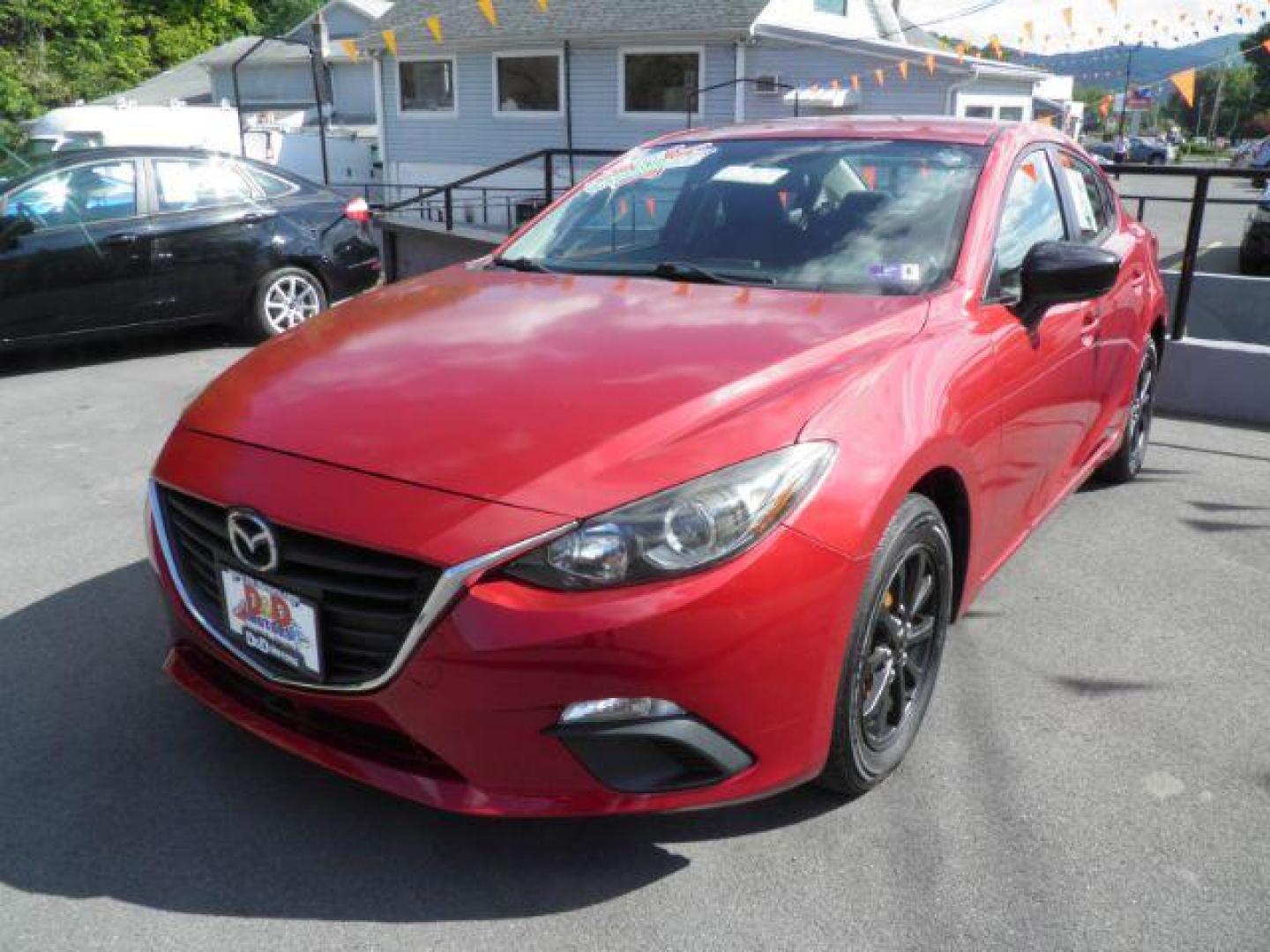 2014 RED Mazda 3 i SV (JM1BM1T79E1) with an 2.0l L4 engine, MAN transmission, located at 19521 New George's Creek Rd SW, Barton, MD, 21521, (301) 463-2404, 39.524323, -79.017906 - Photo#0