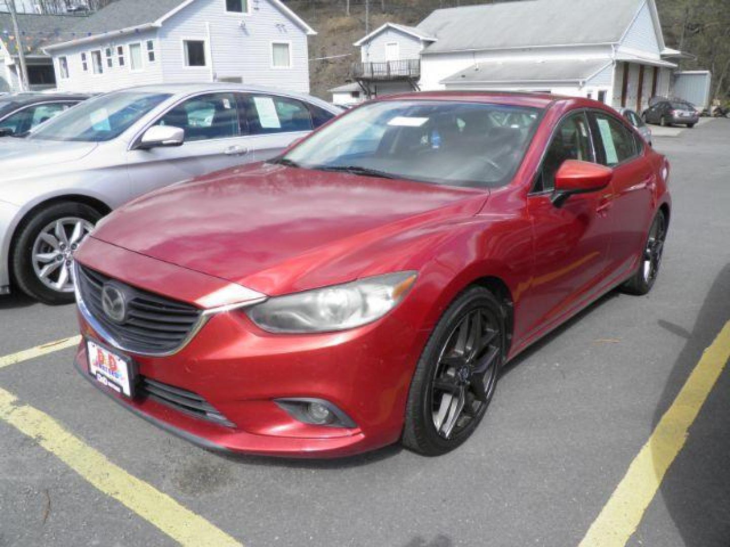 2014 RED Mazda Mazda6 i Grand Touring (JM1GJ1W63E1) with an 2.5l L4 engine, AT transmission, located at 15520 McMullen Hwy SW, Belair, MD, 21502, (301) 729-3700, 39.581375, -78.846451 - Photo#0