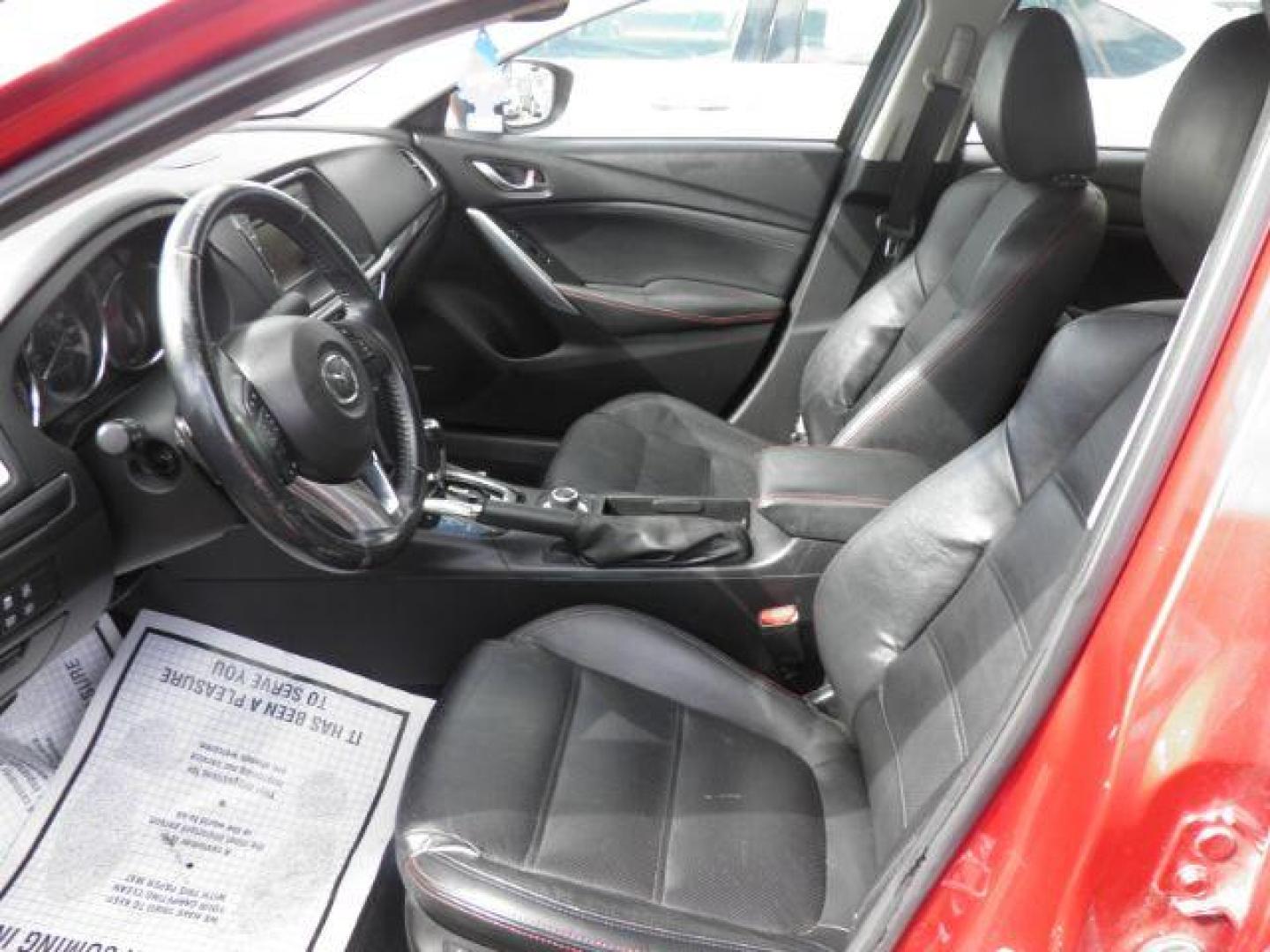 2014 RED Mazda Mazda6 i Grand Touring (JM1GJ1W63E1) with an 2.5l L4 engine, AT transmission, located at 15520 McMullen Hwy SW, Belair, MD, 21502, (301) 729-3700, 39.581375, -78.846451 - Photo#1