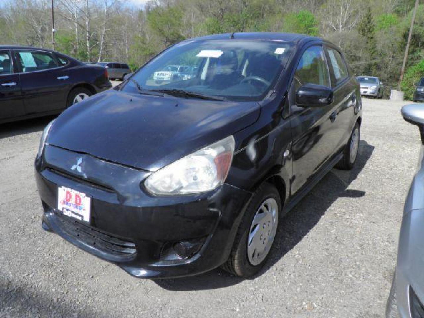 2014 Black Mitsubishi Mirage ES (ML32A3HJ2EH) with an 1.2L I3 engine, AT transmission, located at 19521 New George's Creek Rd SW, Barton, MD, 21521, (301) 463-2404, 39.524323, -79.017906- Photo#0