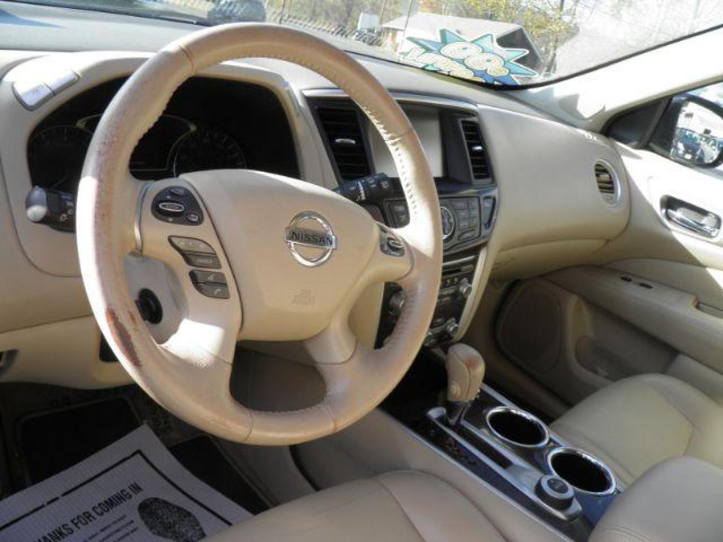 2014 Blue Nissan Pathfinder Platinum 4WD (5N1AR2MM6EC) with an 3.5L V6 engine, AT transmission, located at 15520 McMullen Hwy SW, Belair, MD, 21502, (301) 729-3700, 39.581375, -78.846451 - Photo#2