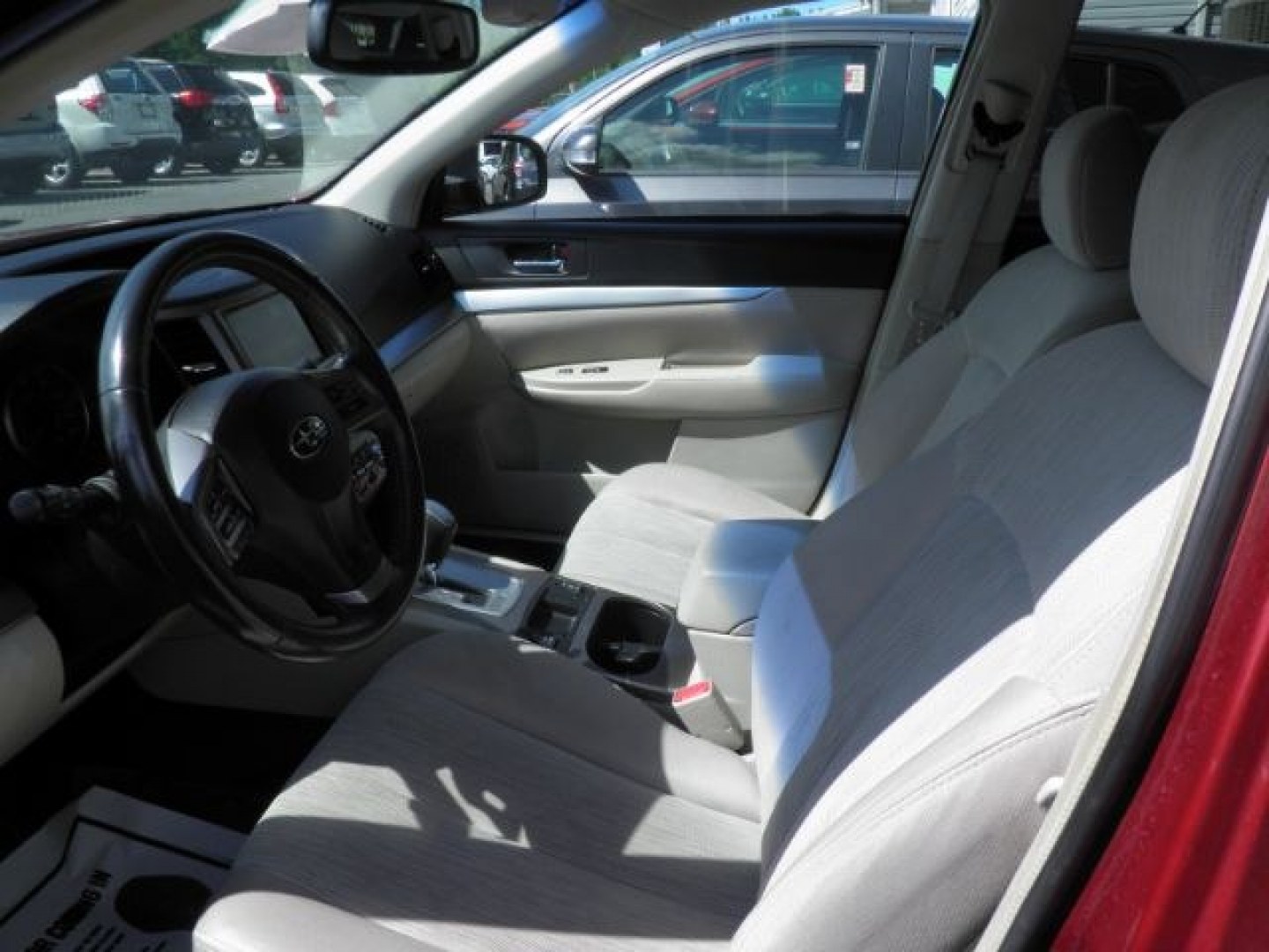 2014 RED Subaru Outback 2.5i Premium (4S4BRCEC0E3) with an 2.5 L4 engine, AT transmission, located at 19521 New George's Creek Rd SW, Barton, MD, 21521, (301) 463-2404, 39.524323, -79.017906- Photo#1