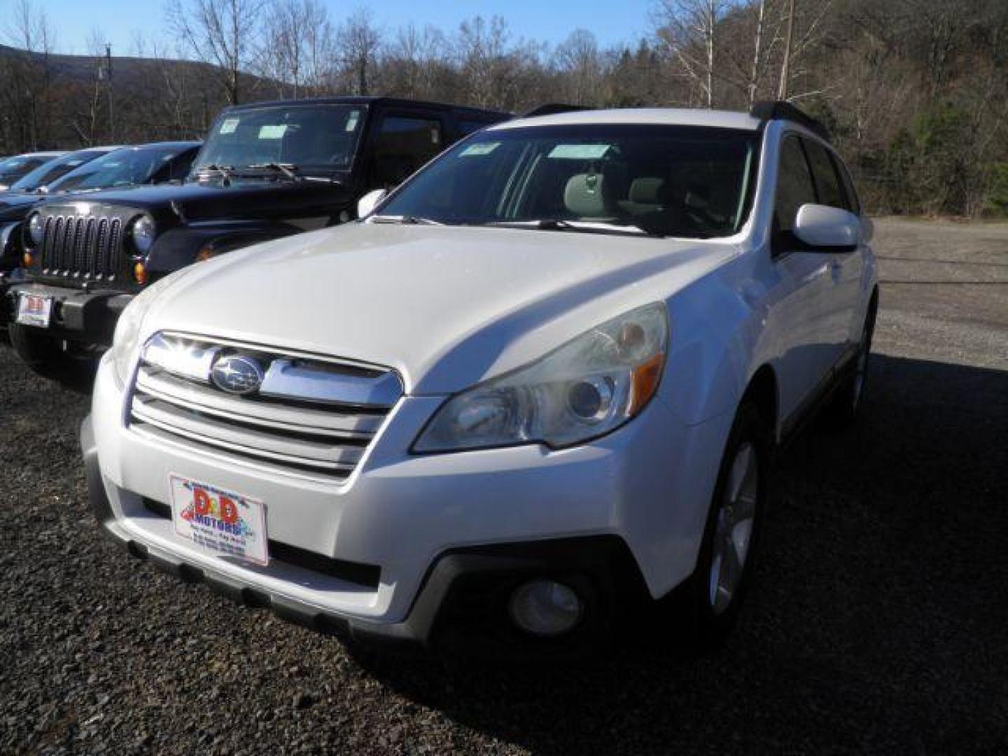 2014 WHITE Subaru Outback 2.5I Premium (4S4BRBCC2E1) with an 2.5 L4 engine, MAN transmission, located at 15520 McMullen Hwy SW, Belair, MD, 21502, (301) 729-3700, 39.581375, -78.846451 - Photo#0