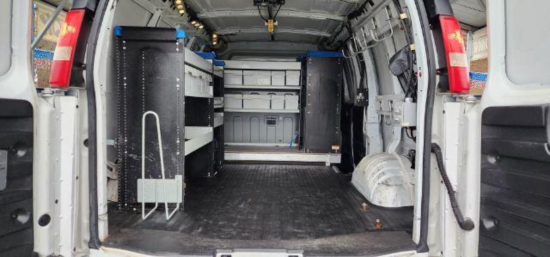 2015 WHITE /Medium Pewter, premium cloth Chevrolet Express CARGO VAN (1GCWGFCF6F1) with an 4.8L V8 FFV engine, AT transmission, located at 19521 New George's Creek Rd SW, Barton, MD, 21521, (301) 463-2404, 39.524323, -79.017906 - FOR A BETTER PRICE CALL PAUL AT 301-268-8150 - Photo#9
