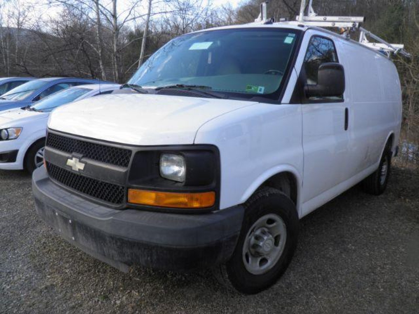 2015 WHITE /White Chevrolet Express CARGO VAN (1GCWGFCF6F1) with an 4.8L V8 FFV engine, AT transmission, located at 19521 New George's Creek Rd SW, Barton, MD, 21521, (301) 463-2404, 39.524323, -79.017906- Photo#0