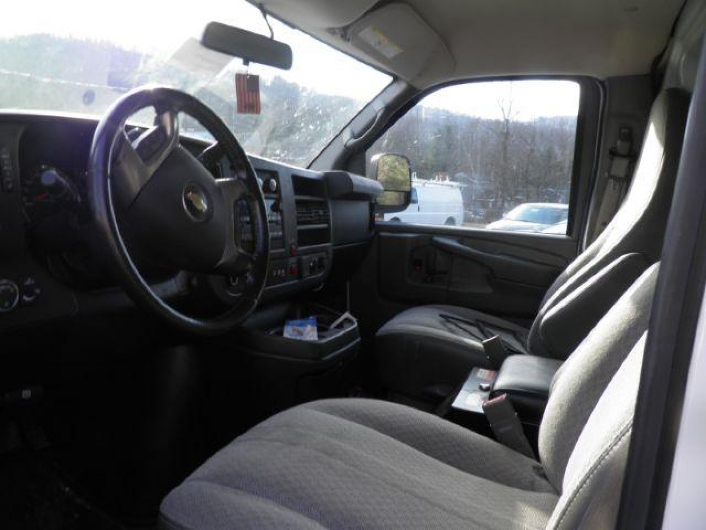 2015 WHITE /White Chevrolet Express CARGO VAN (1GCWGFCF6F1) with an 4.8L V8 FFV engine, AT transmission, located at 19521 New George's Creek Rd SW, Barton, MD, 21521, (301) 463-2404, 39.524323, -79.017906- Photo#1