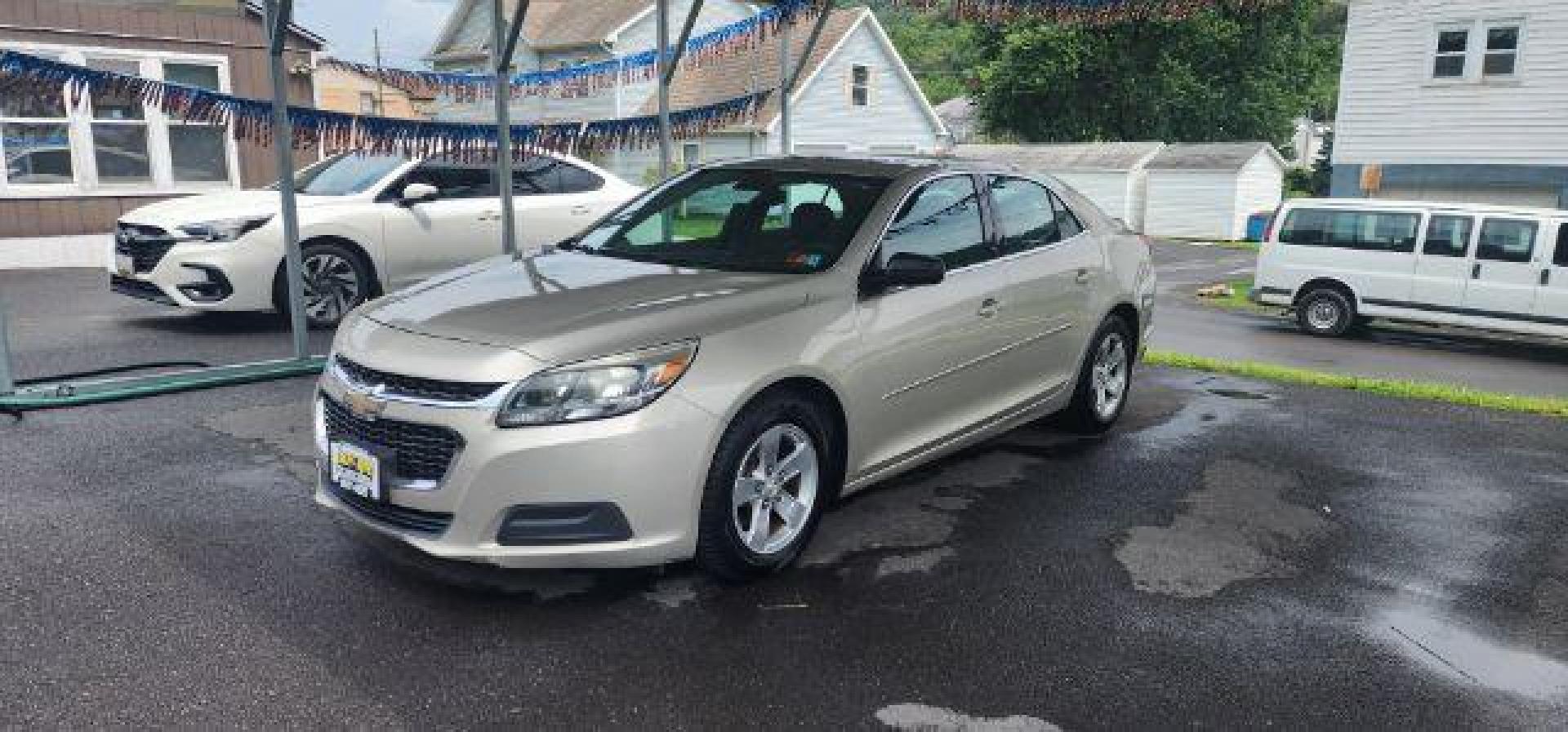 2015 GOLD /Cloth Chevrolet Malibu LS (1G11B5SL4FF) with an 2.5 L4 engine, AT transmission, located at 15520 McMullen Hwy SW, Belair, MD, 21502, (301) 729-3700, 39.581375, -78.846451 - Photo#2