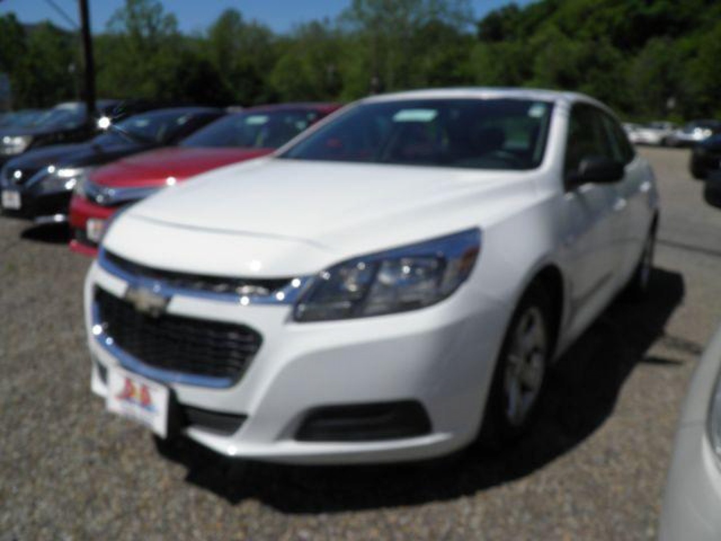 2015 WHITE Chevrolet Malibu LS (1G11B5SL2FF) with an 2.5 L4 engine, AT transmission, located at 19521 New George's Creek Rd SW, Barton, MD, 21521, (301) 463-2404, 39.524323, -79.017906- Photo#0