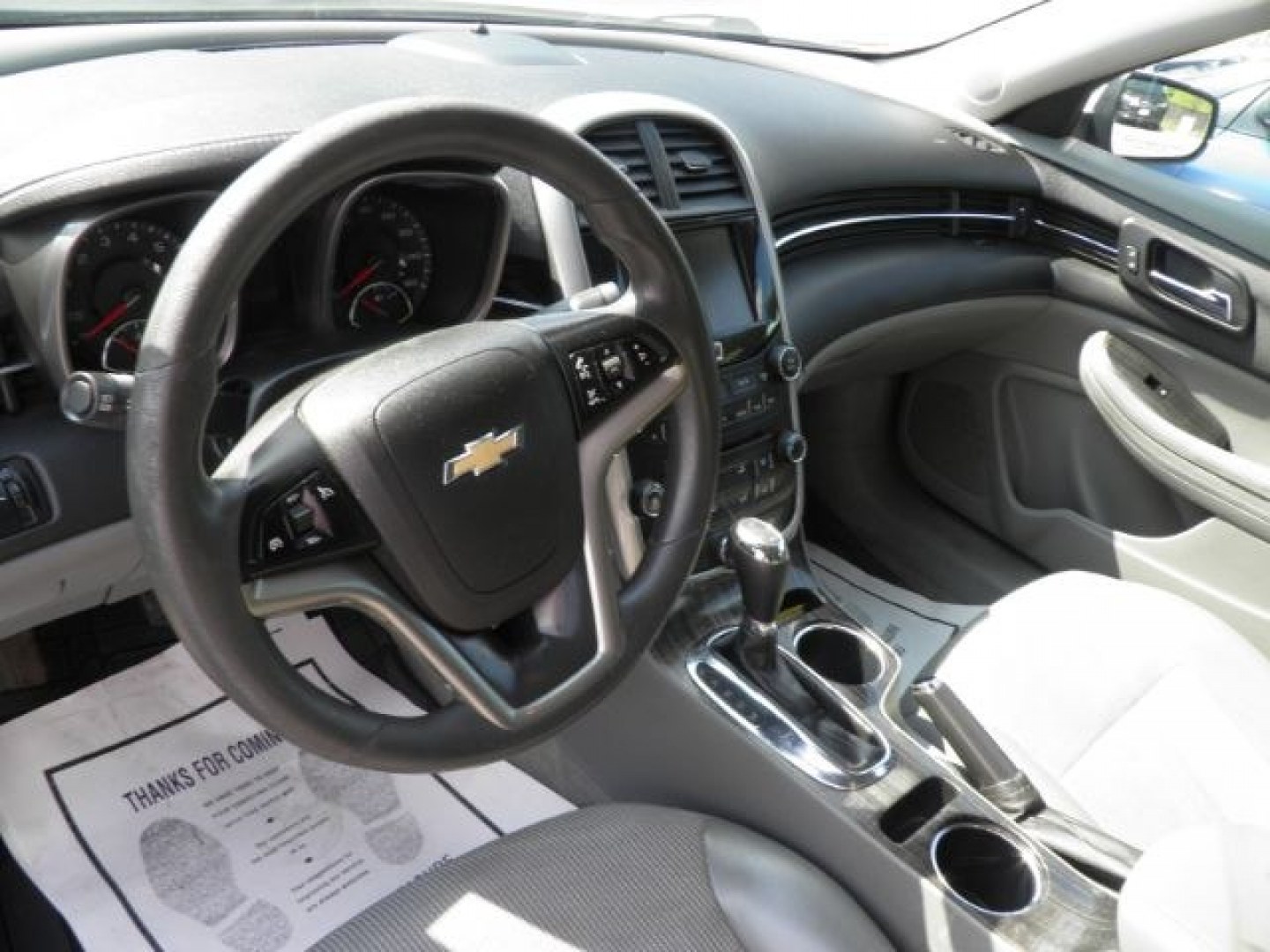 2015 WHITE Chevrolet Malibu 1LT (1G11C5SL5FF) with an 2.5 L4 engine, AT transmission, located at 15520 McMullen Hwy SW, Belair, MD, 21502, (301) 729-3700, 39.581375, -78.846451- Photo#2
