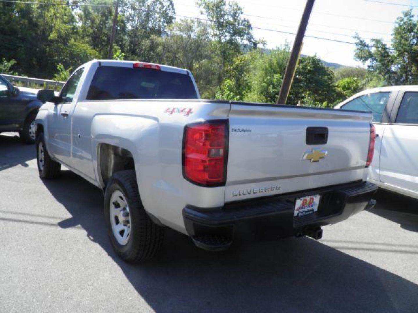 2015 Silver Chevrolet Silverado 1500 WT (1GCNKPEC7FZ) with an 5.3L V8 engine, AT transmission, located at 15520 McMullen Hwy SW, Belair, MD, 21502, (301) 729-3700, 39.581375, -78.846451 - Photo#3