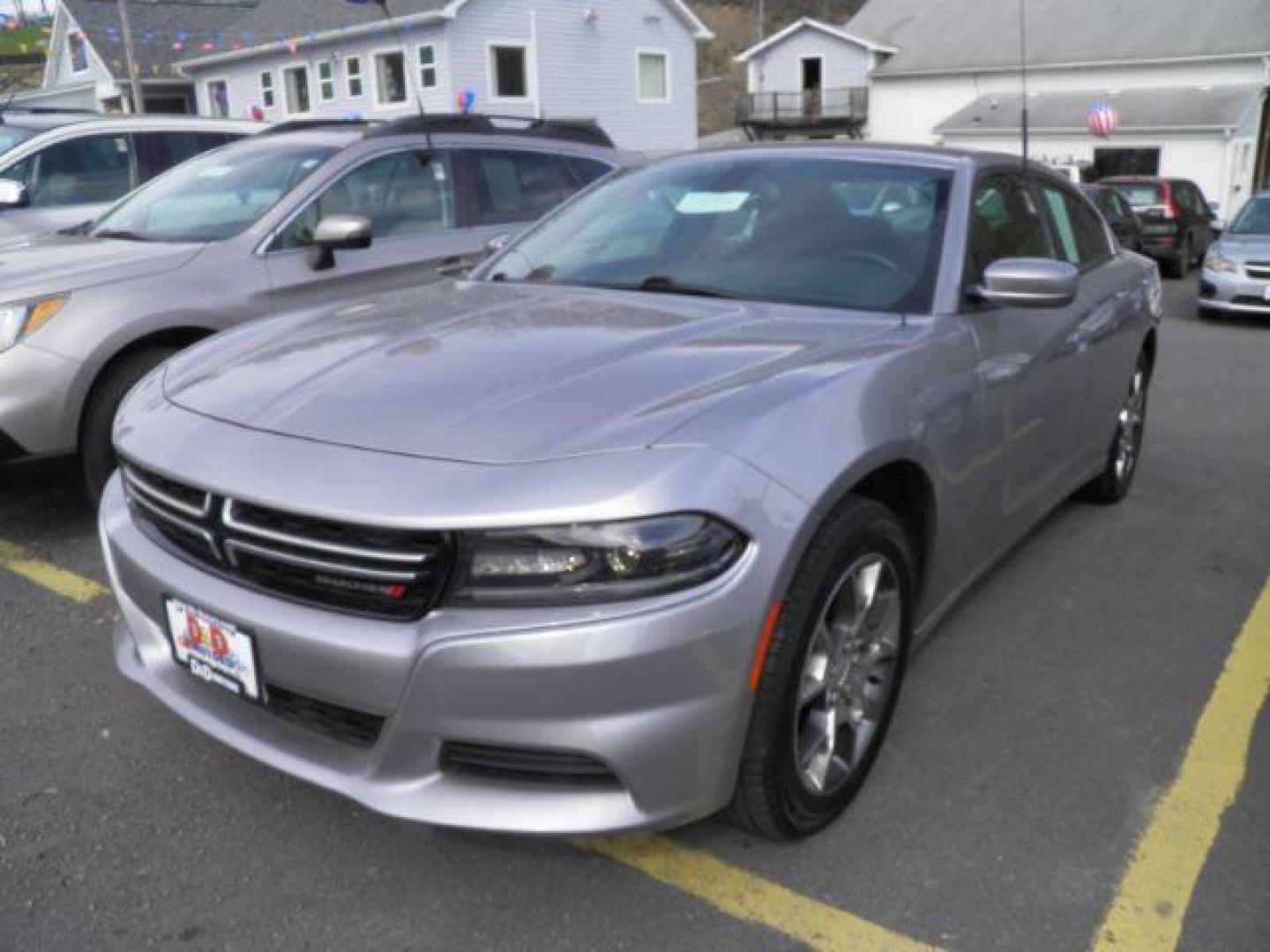 2015 GRAY Dodge Charger SE (2C3CDXFG0FH) with an 3.6L V6 engine, AT transmission, located at 15520 McMullen Hwy SW, Belair, MD, 21502, (301) 729-3700, 39.581375, -78.846451 - Photo#0