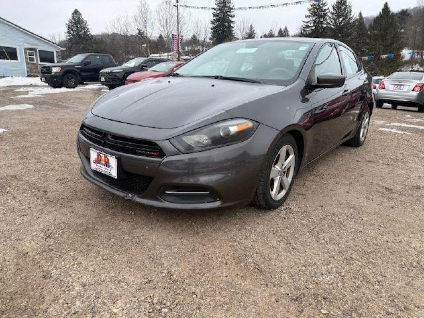2015 Gray Dodge Dart SXT (1C3CDFBBXFD) with an 2.4L I4 engine, AT transmission, located at 15520 McMullen Hwy SW, Belair, MD, 21502, (301) 729-3700, 39.581375, -78.846451 - Photo#0