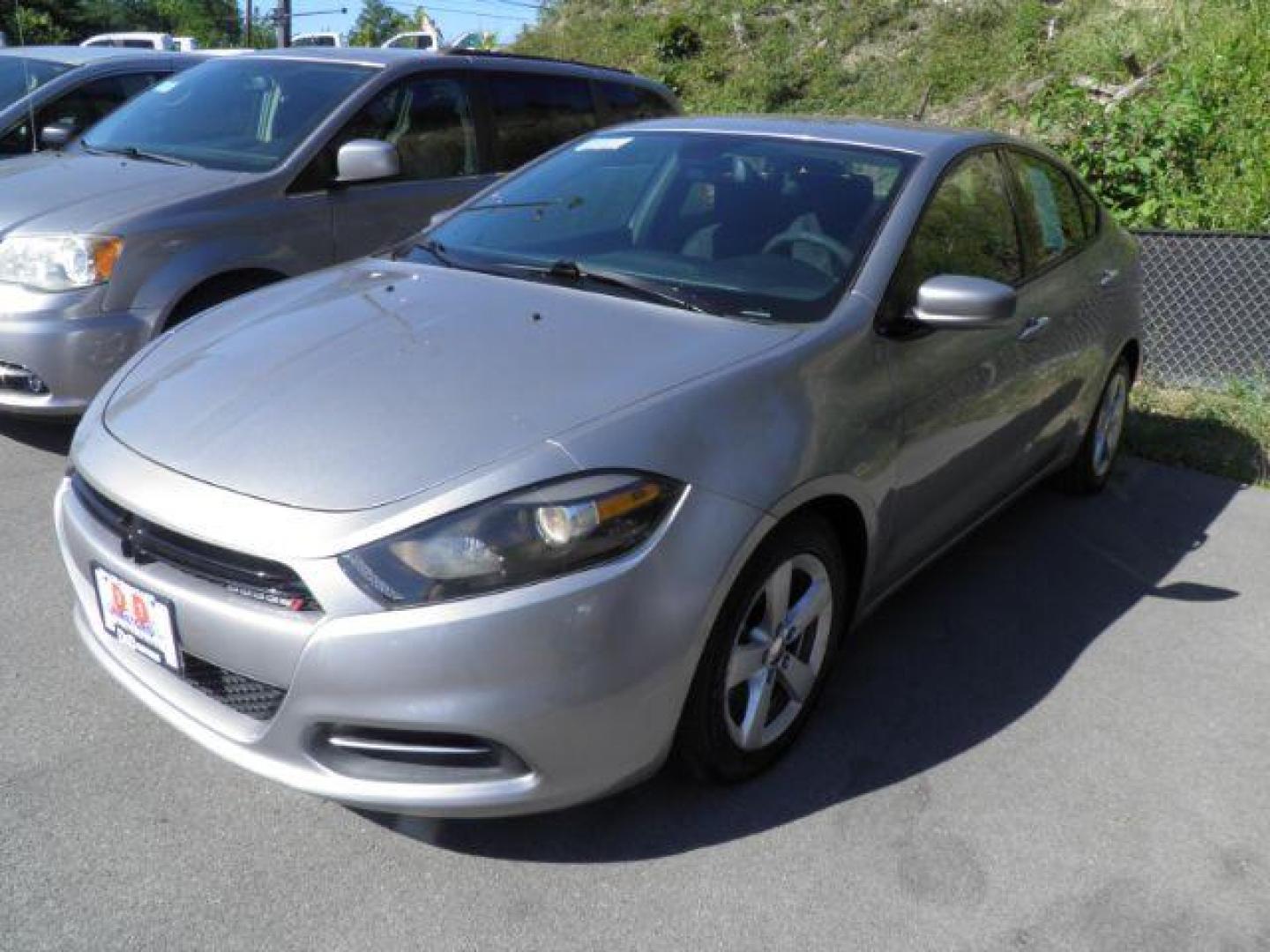 2015 Silver Dodge Dart SXT (1C3CDFBB7FD) with an 2.4L I4 engine, AT transmission, located at 15520 McMullen Hwy SW, Belair, MD, 21502, (301) 729-3700, 39.581375, -78.846451 - Photo#0