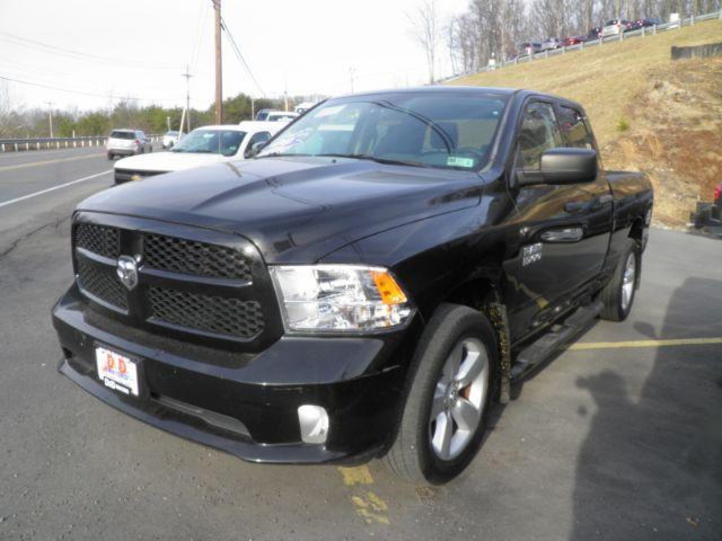 2015 Black Dodge Ram 1500 Express (1C6RR7FG3FS) with an 3.6L V6 engine, AT transmission, located at 15520 McMullen Hwy SW, Belair, MD, 21502, (301) 729-3700, 39.581375, -78.846451 - Photo#0