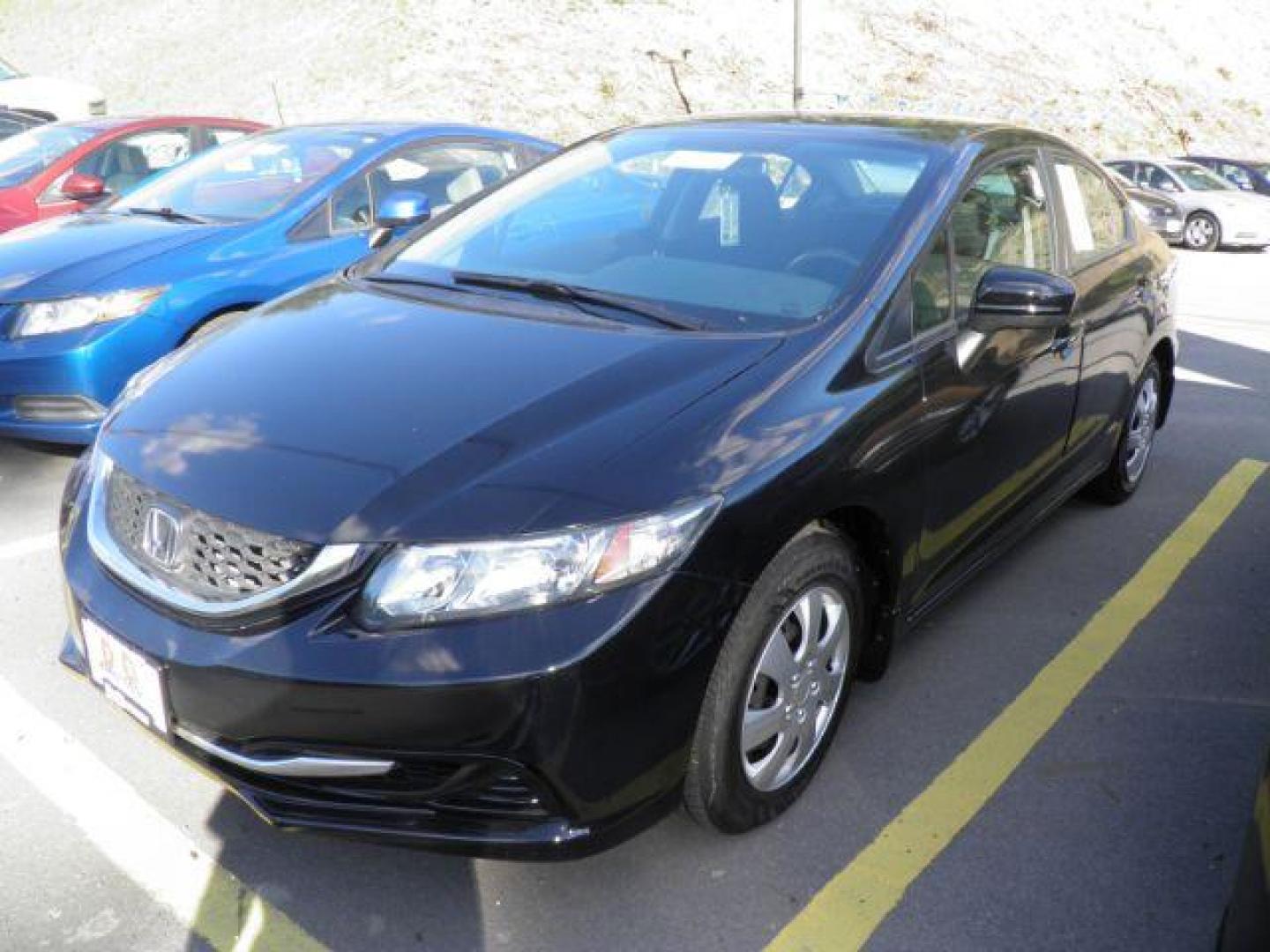 2015 BLACK Honda Civic LX Sedan CVT (19XFB2F57FE) with an 1.8L L4 engine, AT transmission, located at 19521 New George's Creek Rd SW, Barton, MD, 21521, (301) 463-2404, 39.524323, -79.017906 - Photo#0