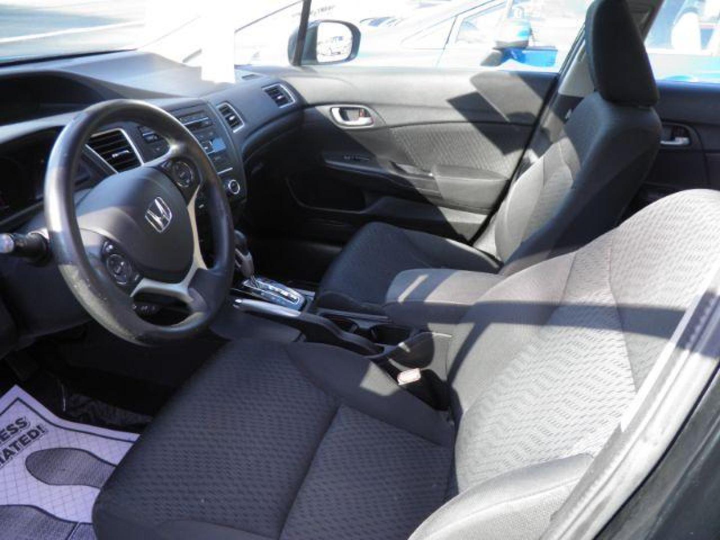 2015 BLACK Honda Civic LX Sedan CVT (19XFB2F57FE) with an 1.8L L4 engine, AT transmission, located at 19521 New George's Creek Rd SW, Barton, MD, 21521, (301) 463-2404, 39.524323, -79.017906 - Photo#1