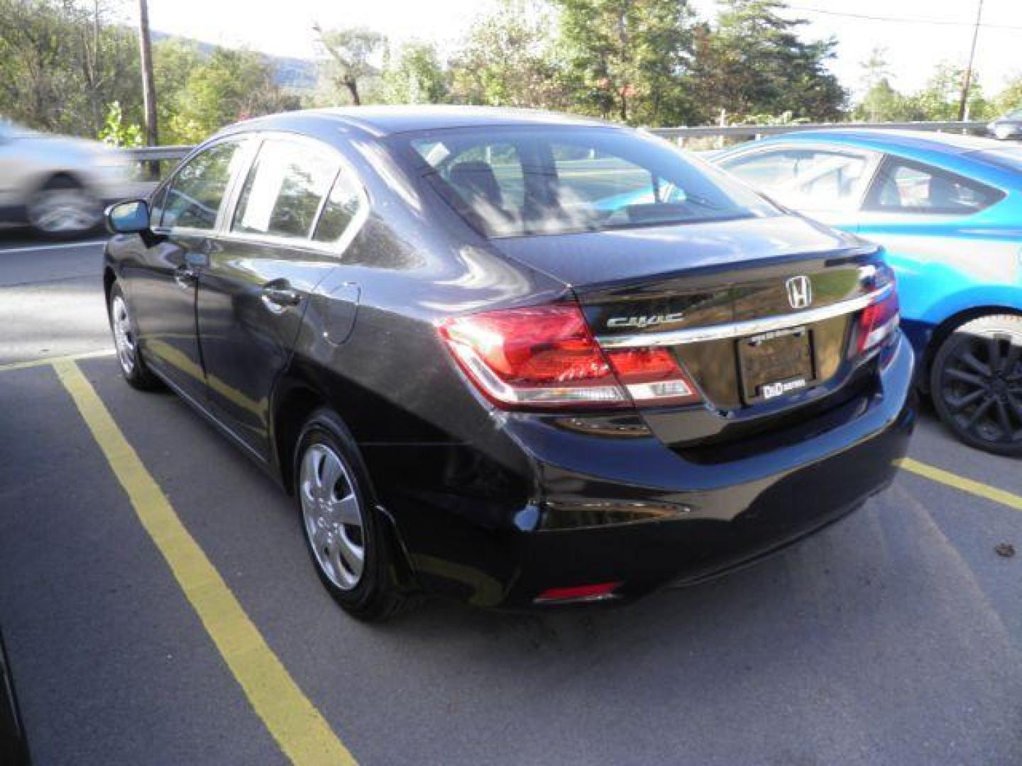 2015 BLACK Honda Civic LX Sedan CVT (19XFB2F57FE) with an 1.8L L4 engine, AT transmission, located at 19521 New George's Creek Rd SW, Barton, MD, 21521, (301) 463-2404, 39.524323, -79.017906 - Photo#4