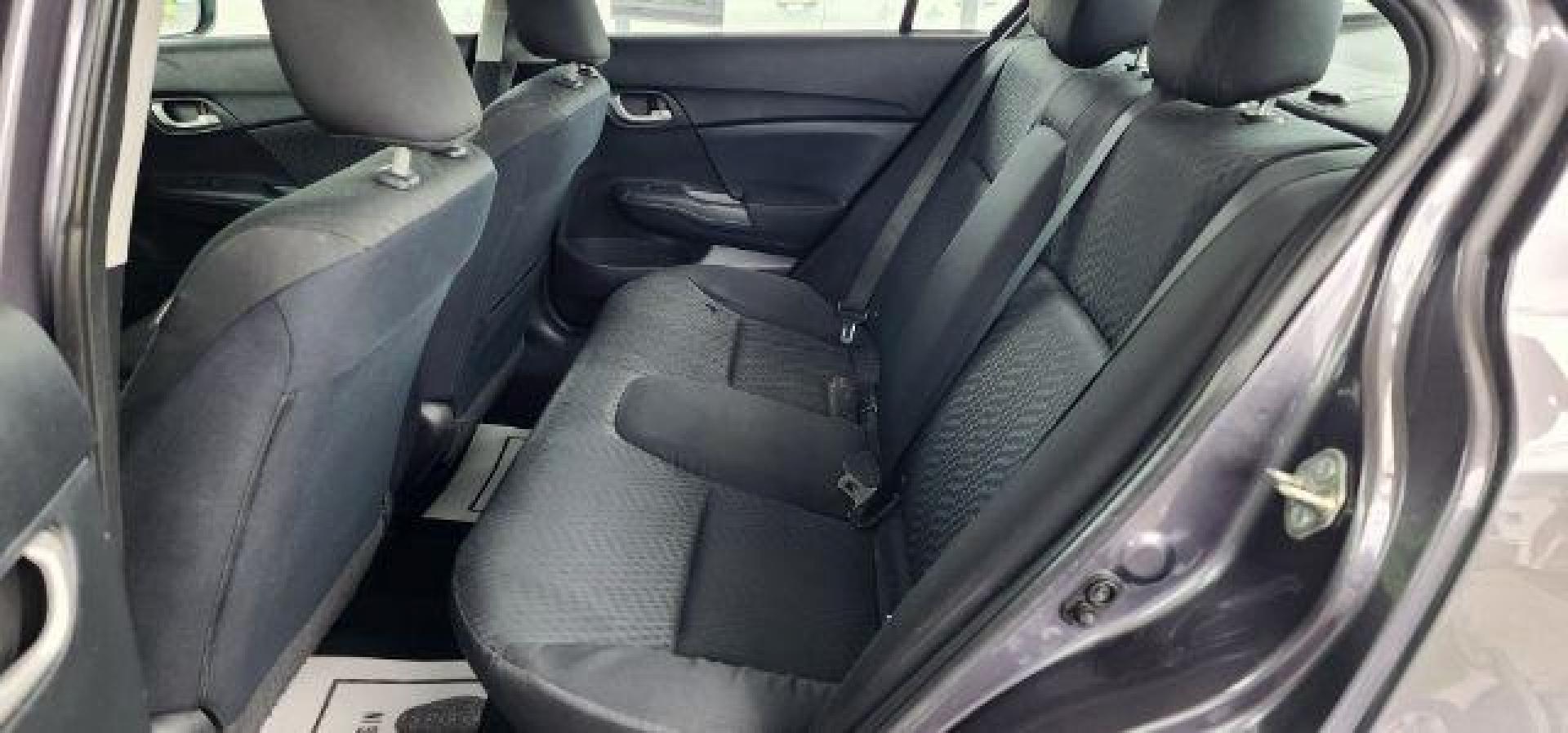 2015 Gray /Black, cloth Honda Civic LX Sedan (19XFB2F50FE) with an 1.8L I4 engine, AT transmission, located at 15520 McMullen Hwy SW, Belair, MD, 21502, (301) 729-3700, 39.581375, -78.846451 - Photo#3