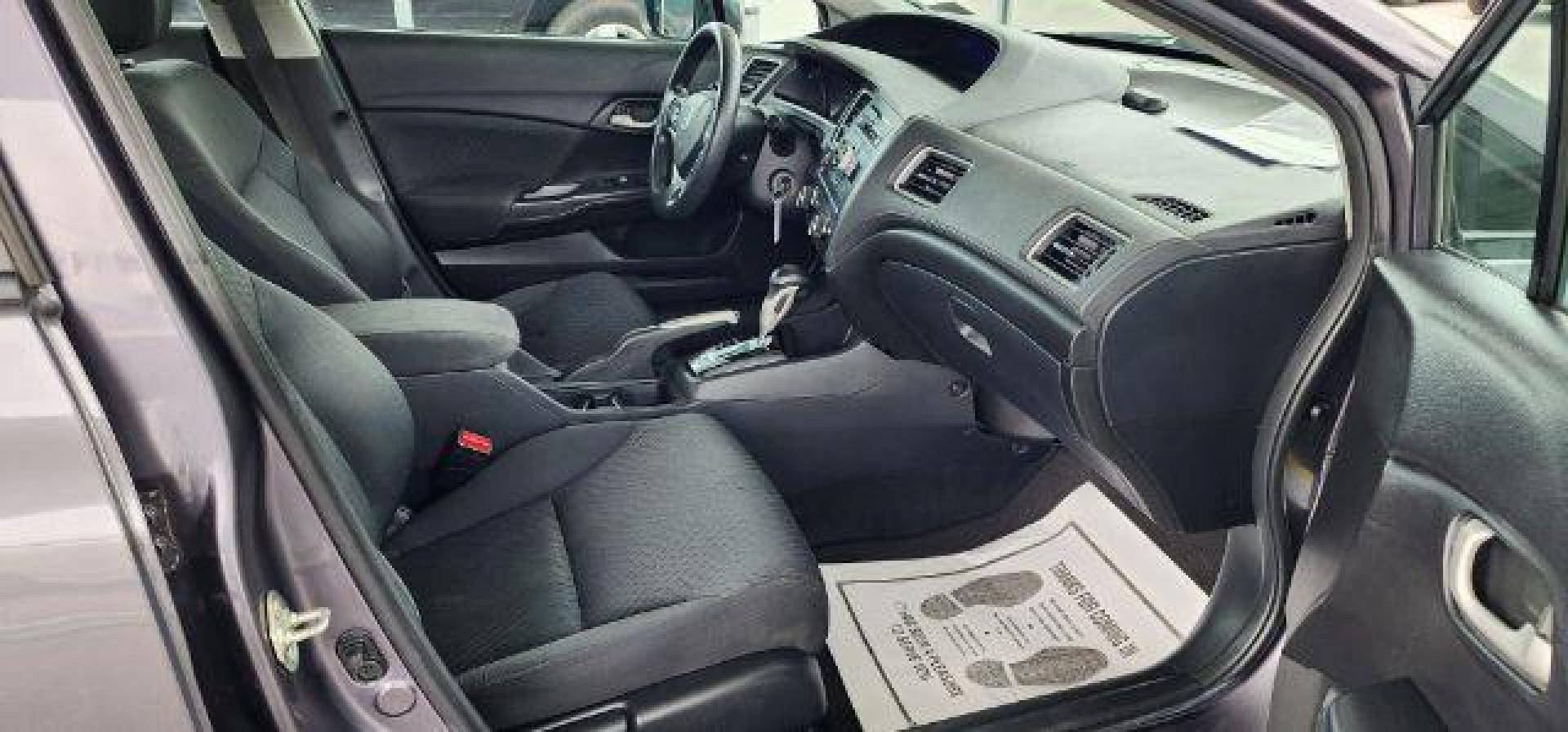 2015 Gray /Black, cloth Honda Civic LX Sedan (19XFB2F50FE) with an 1.8L I4 engine, AT transmission, located at 15520 McMullen Hwy SW, Belair, MD, 21502, (301) 729-3700, 39.581375, -78.846451 - Photo#5