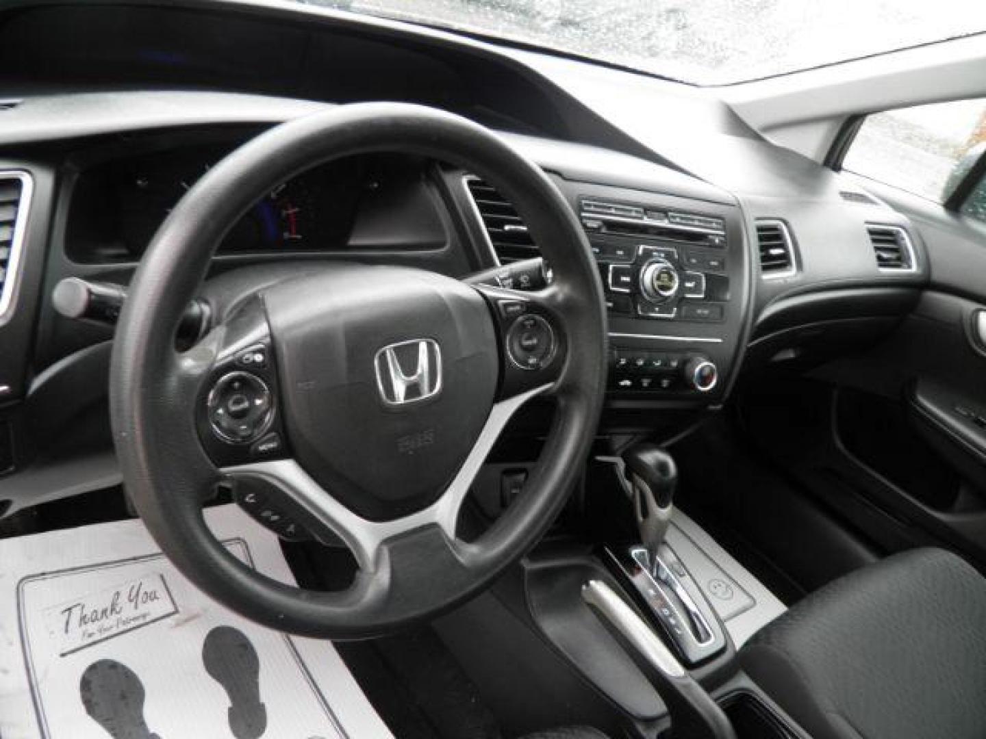 2015 Gray /Black, cloth Honda Civic LX Sedan (19XFB2F50FE) with an 1.8L I4 engine, AT transmission, located at 15520 McMullen Hwy SW, Belair, MD, 21502, (301) 729-3700, 39.581375, -78.846451 - Photo#2