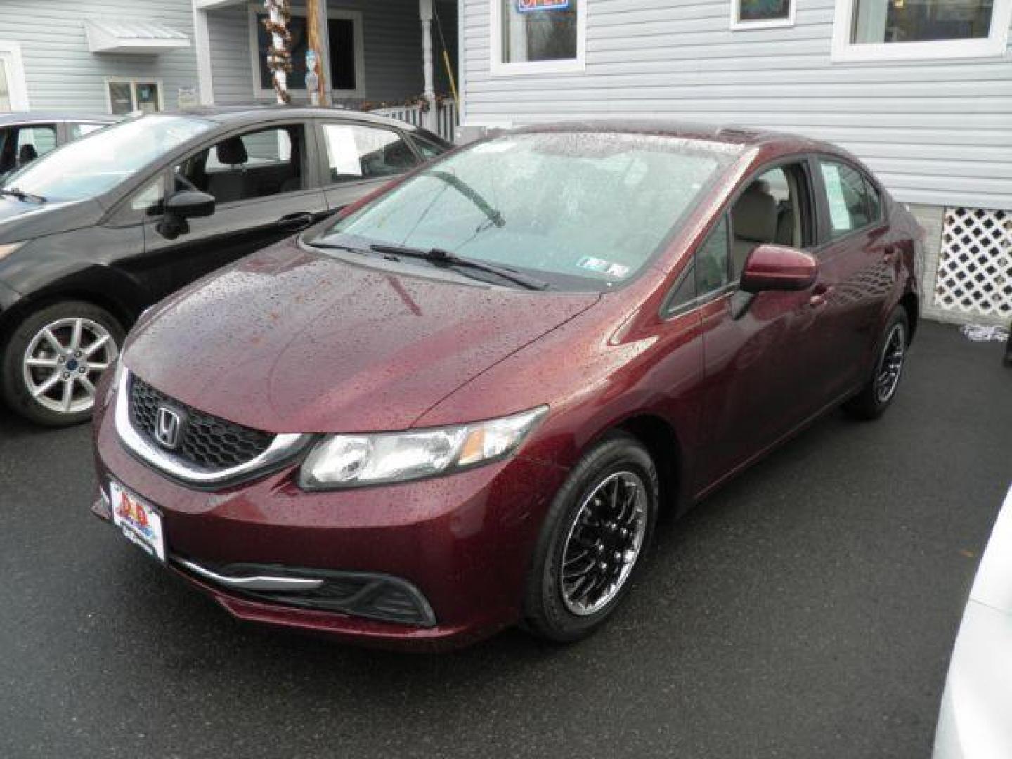 2015 Red Honda Civic LX (19XFB2F51FE) with an 1.8L I4 engine, AT transmission, located at 15520 McMullen Hwy SW, Belair, MD, 21502, (301) 729-3700, 39.581375, -78.846451 - Photo#0