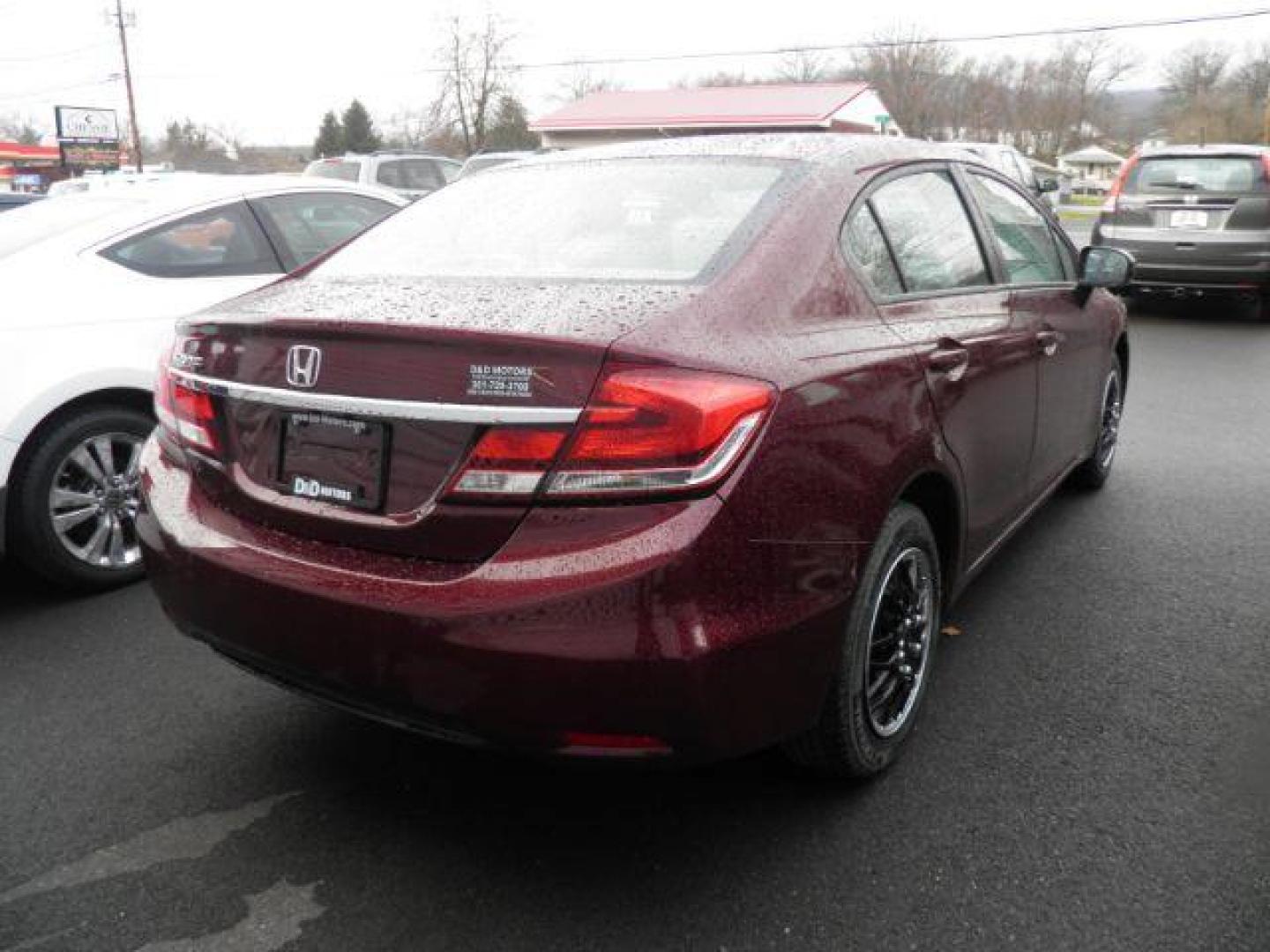 2015 Red Honda Civic LX (19XFB2F51FE) with an 1.8L I4 engine, AT transmission, located at 15520 McMullen Hwy SW, Belair, MD, 21502, (301) 729-3700, 39.581375, -78.846451 - Photo#3