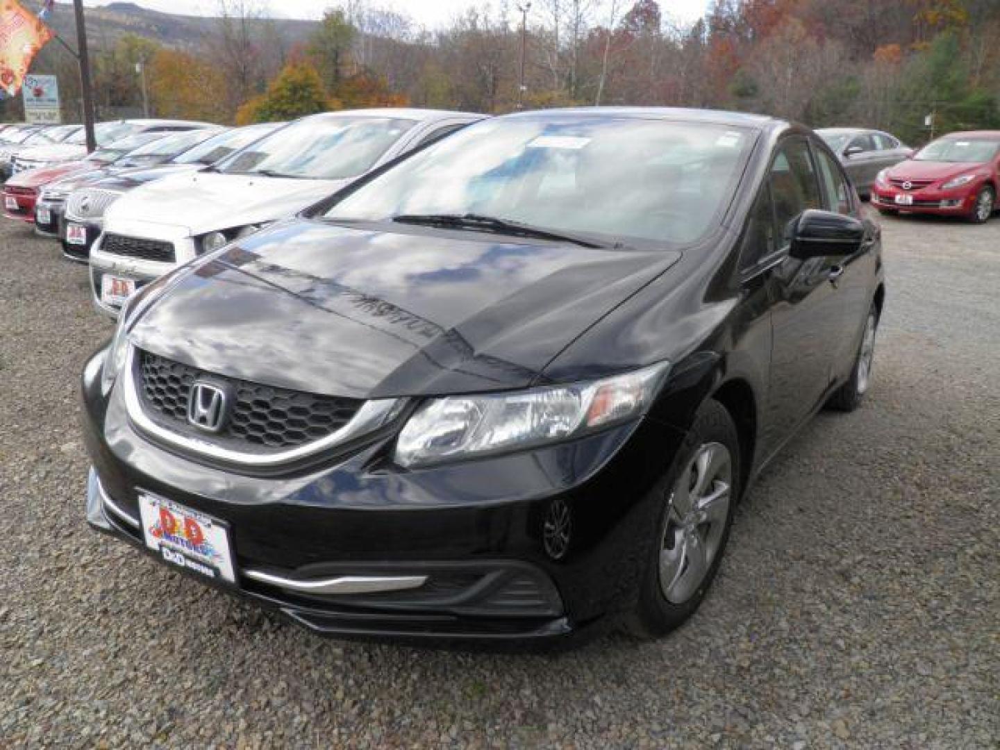 2015 BLACK Honda Civic LX Sedan CVT (2HGFB2F59FH) with an 1.8L L4 engine, AT transmission, located at 19521 New George's Creek Rd SW, Barton, MD, 21521, (301) 463-2404, 39.524323, -79.017906 - Photo#0