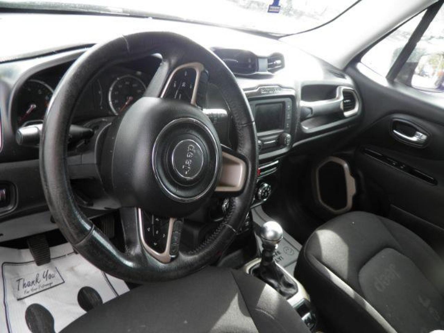 2015 Black Jeep Renegade Latitude (ZACCJBBH7FP) with an 2.4L I4 engine, MAN transmission, located at 19521 New George's Creek Rd SW, Barton, MD, 21521, (301) 463-2404, 39.524323, -79.017906 - Photo#2