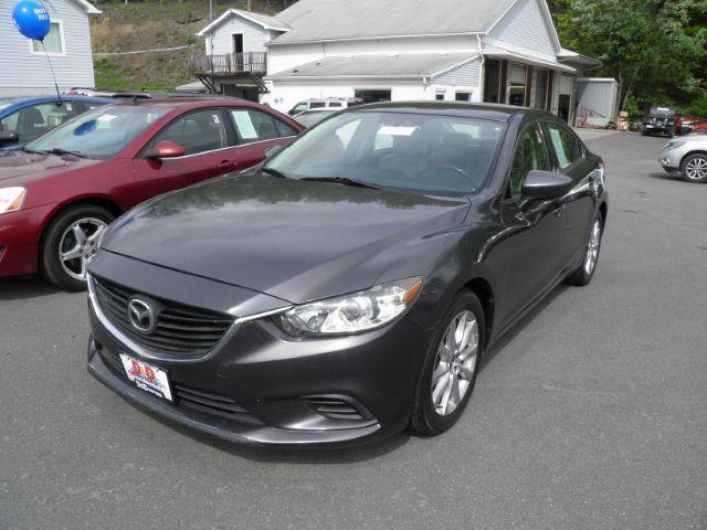2015 Gray Mazda Mazda6 i Sport AT (JM1GJ1U5XF1) with an 2.5L I4 engine, AT transmission, located at 15520 McMullen Hwy SW, Belair, MD, 21502, (301) 729-3700, 39.581375, -78.846451 - Photo#0