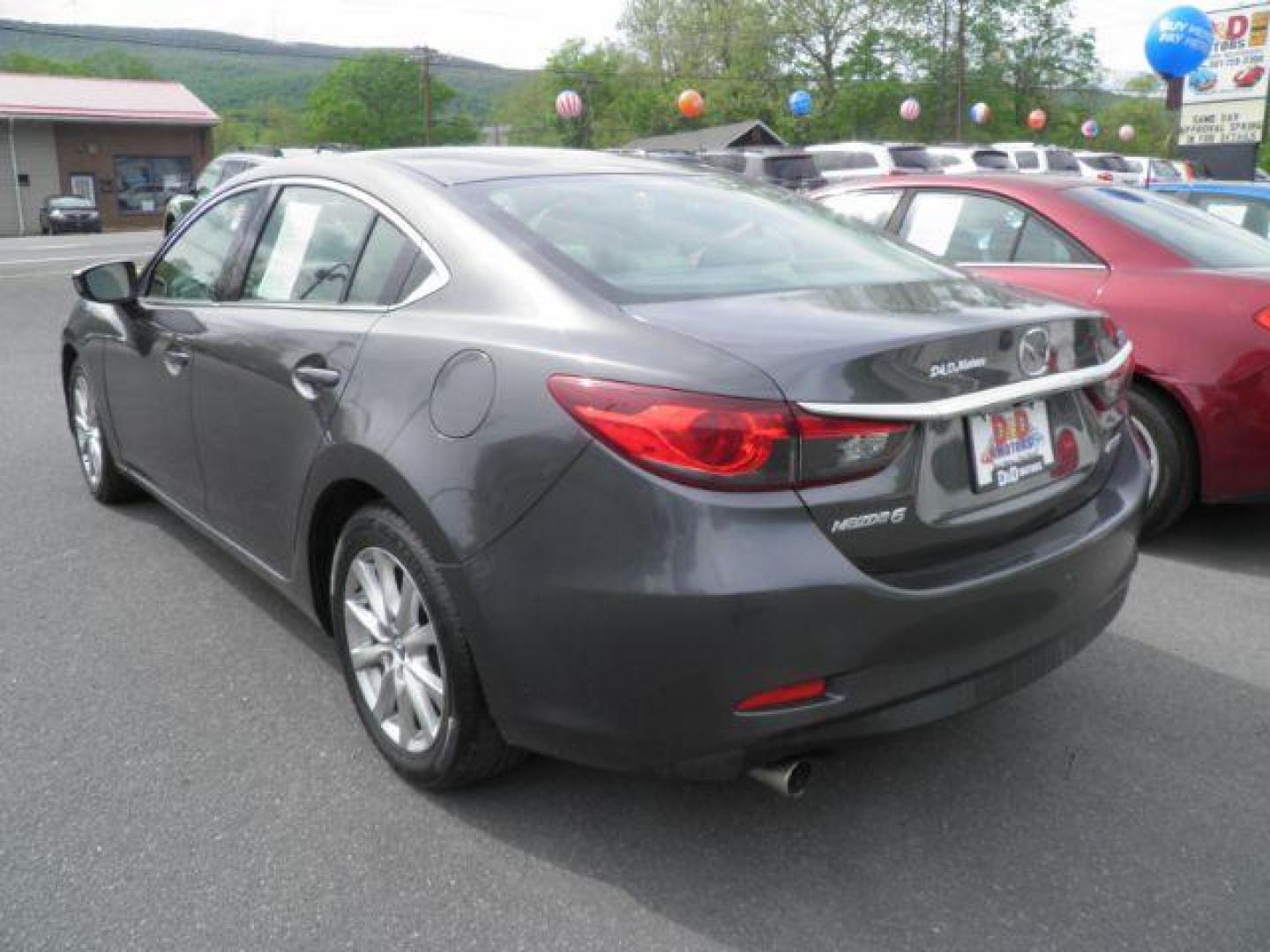 2015 Gray Mazda Mazda6 i Sport AT (JM1GJ1U5XF1) with an 2.5L I4 engine, AT transmission, located at 15520 McMullen Hwy SW, Belair, MD, 21502, (301) 729-3700, 39.581375, -78.846451 - Photo#4