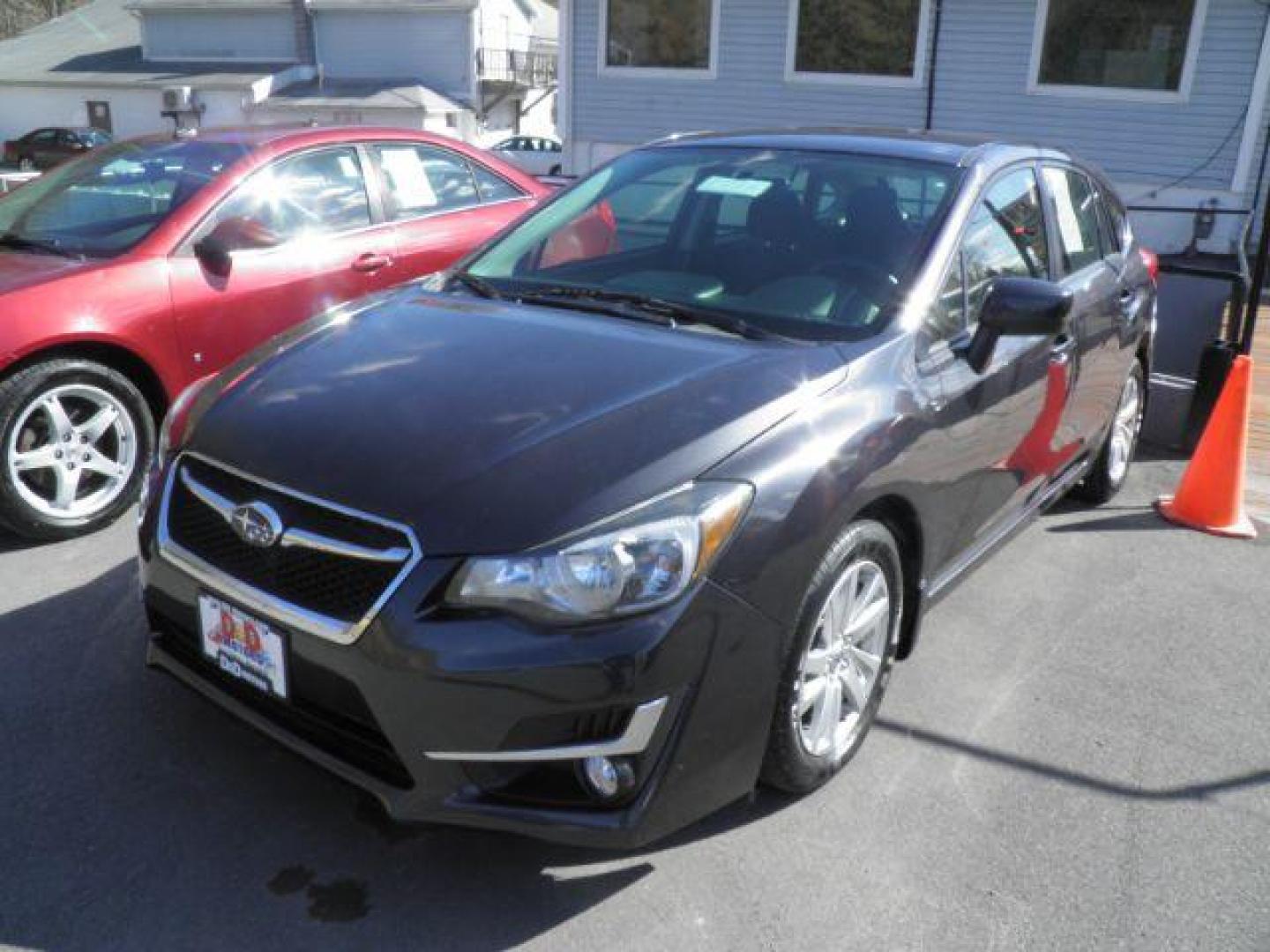 2015 GRAY Subaru Impreza 2.0i Premium PZEV 5-Door (JF1GPAC66F8) with an 2.0L L4 engine, CVT transmission, located at 15520 McMullen Hwy SW, Belair, MD, 21502, (301) 729-3700, 39.581375, -78.846451 - Photo#0
