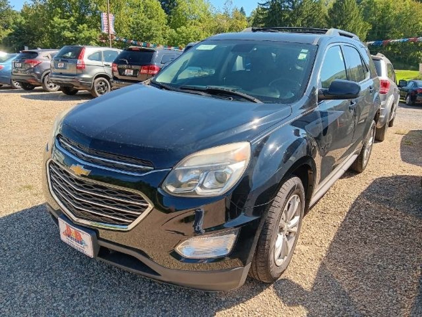 2016 Black Chevrolet Equinox LT (2GNFLFEK7G6) with an 3.6L V6 engine, AT transmission, located at 19521 New George's Creek Rd SW, Barton, MD, 21521, (301) 463-2404, 39.524323, -79.017906- Photo#0