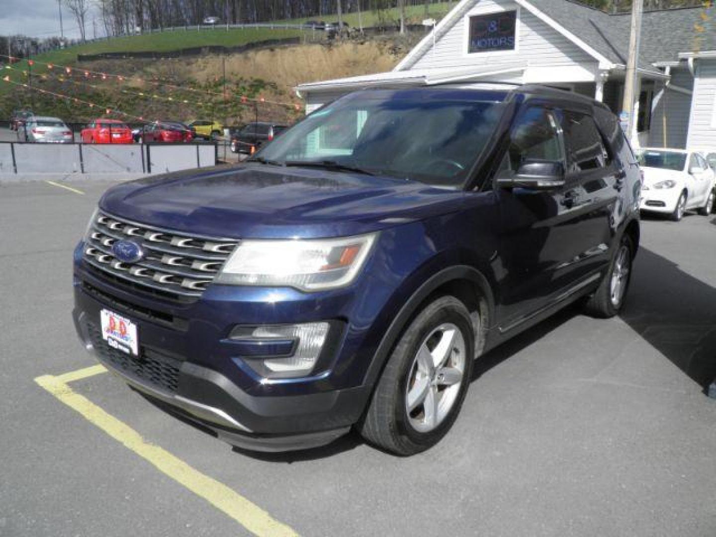 2016 BLUE FORD EXPLORER XLT (1FM5K8D80GG) with an 3.5L V6 engine, AT transmission, located at 15520 McMullen Hwy SW, Belair, MD, 21502, (301) 729-3700, 39.581375, -78.846451 - Photo#0