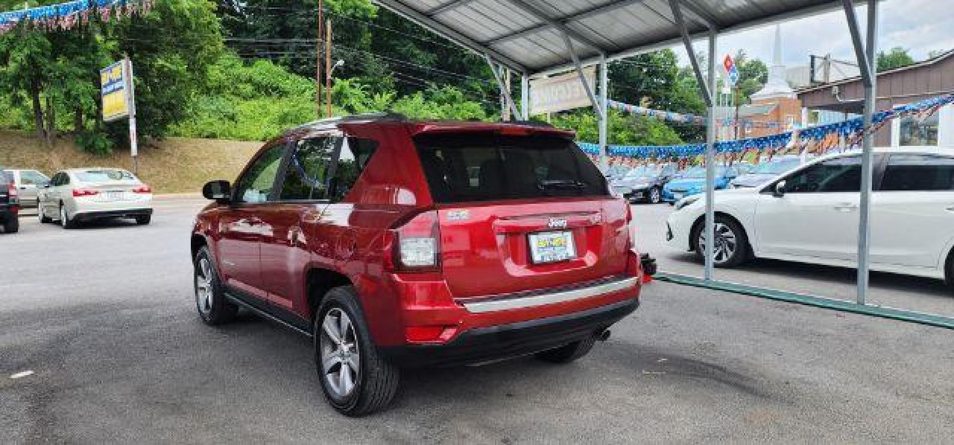 2016 MAROON /Leather Jeep Compass Latitude 4WD (1C4NJDEB9GD) with an 2.4l L4 engine, AT transmission, located at 15520 McMullen Hwy SW, Belair, MD, 21502, (301) 729-3700, 39.581375, -78.846451 - Photo#8