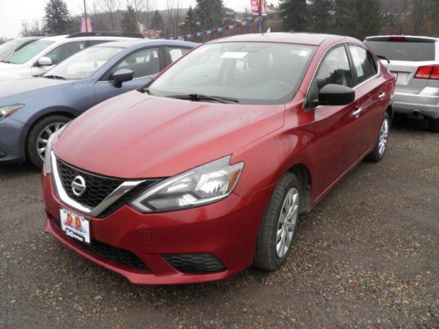 2016 RED Nissan Sentra SV (3N1AB7AP9GY) with an 1.8l L4 engine, AT transmission, located at 19521 New George's Creek Rd SW, Barton, MD, 21521, (301) 463-2404, 39.524323, -79.017906 - Photo#0